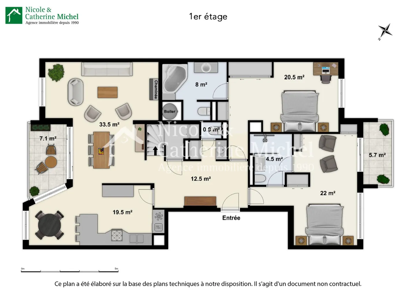 Penthouse 6,5 Zimmer - Foto 12 von 13