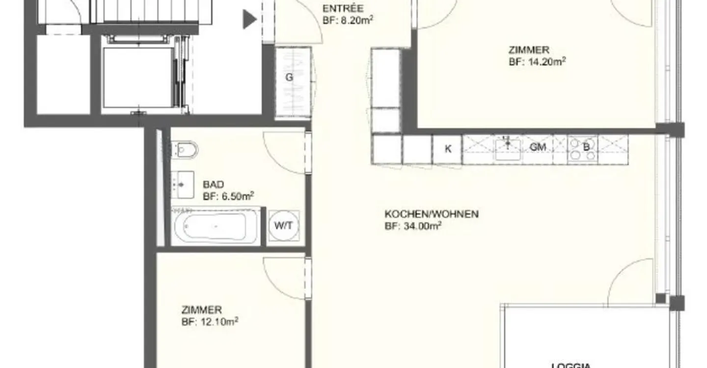 Grosszügige und moderne 4.5-Zimmer-Wohnung im Litterna-Quartier in Vis - Photo 8 of 9