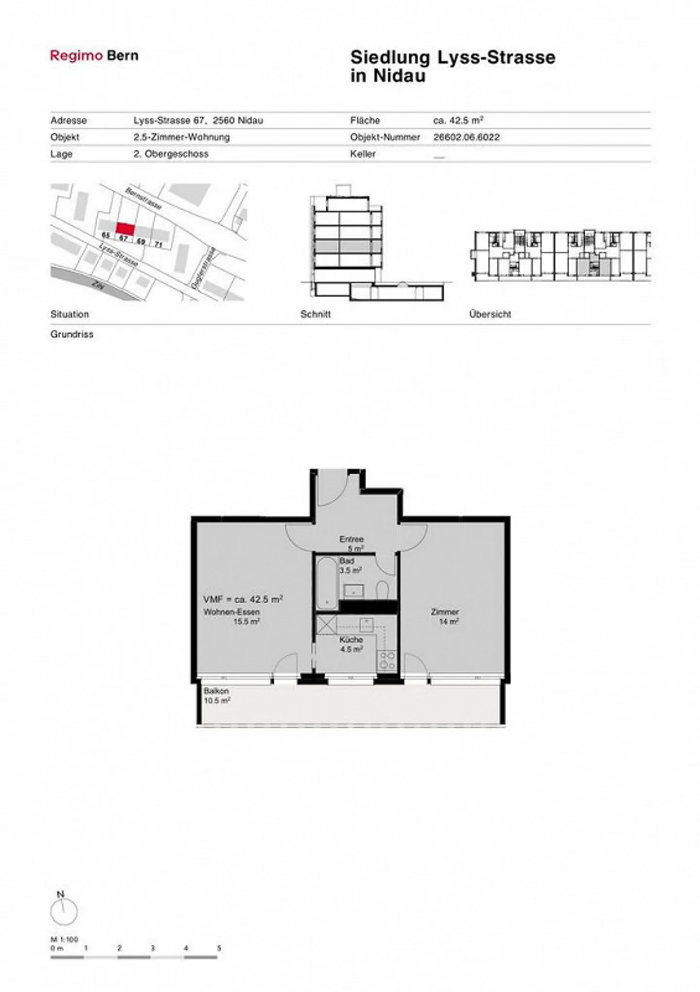 Preiswertes Apartment in Nidau - Foto 8 von 9