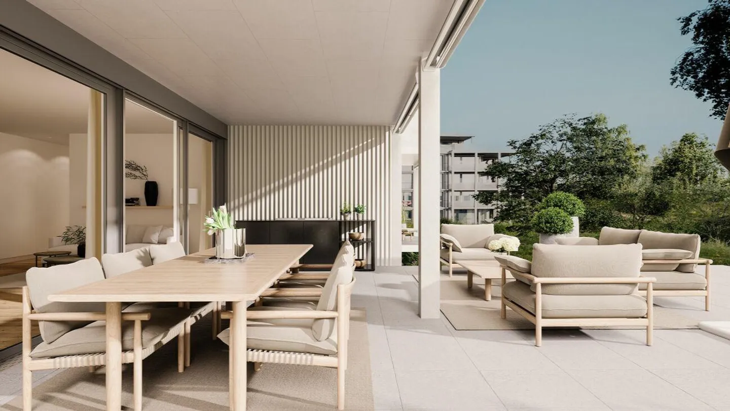 Nouveau projet de construction Arrivée : Magnifique appartement de jardin 4 1/2 pièces avec vue sur le lac - Photo 7 sur 16