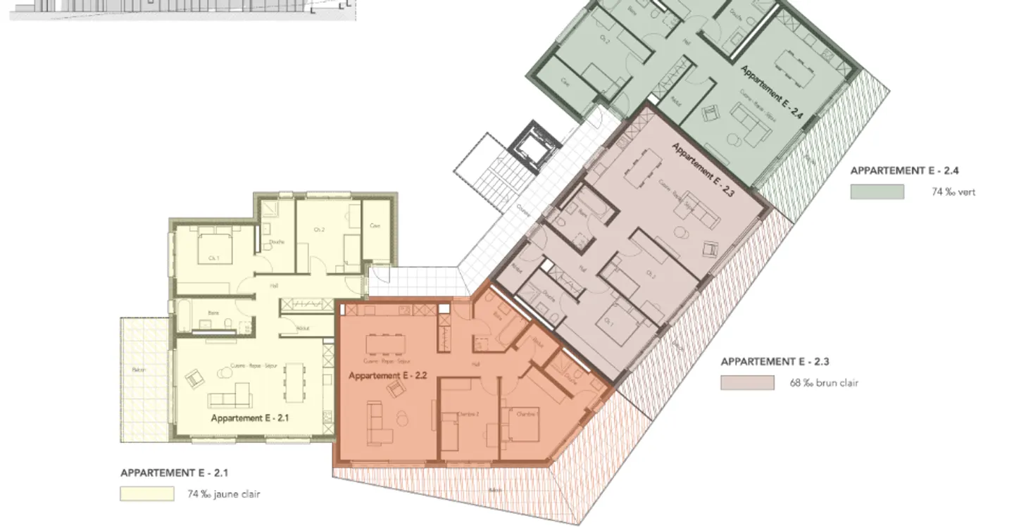 Ampio appartamento di 3,5 locali con un bel balcone. - Foto 2 di 9