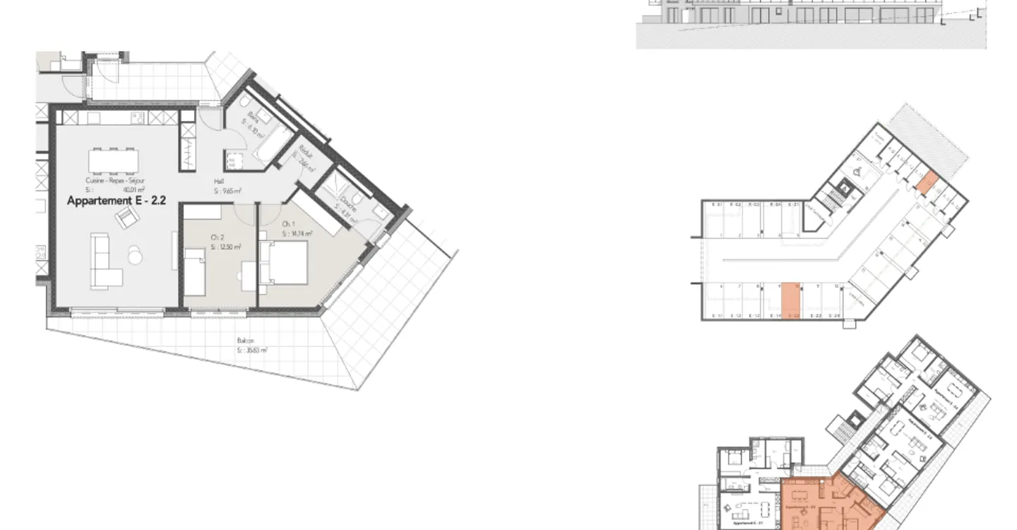 Ampio appartamento di 3,5 locali con un bel balcone. - Foto 4 di 9