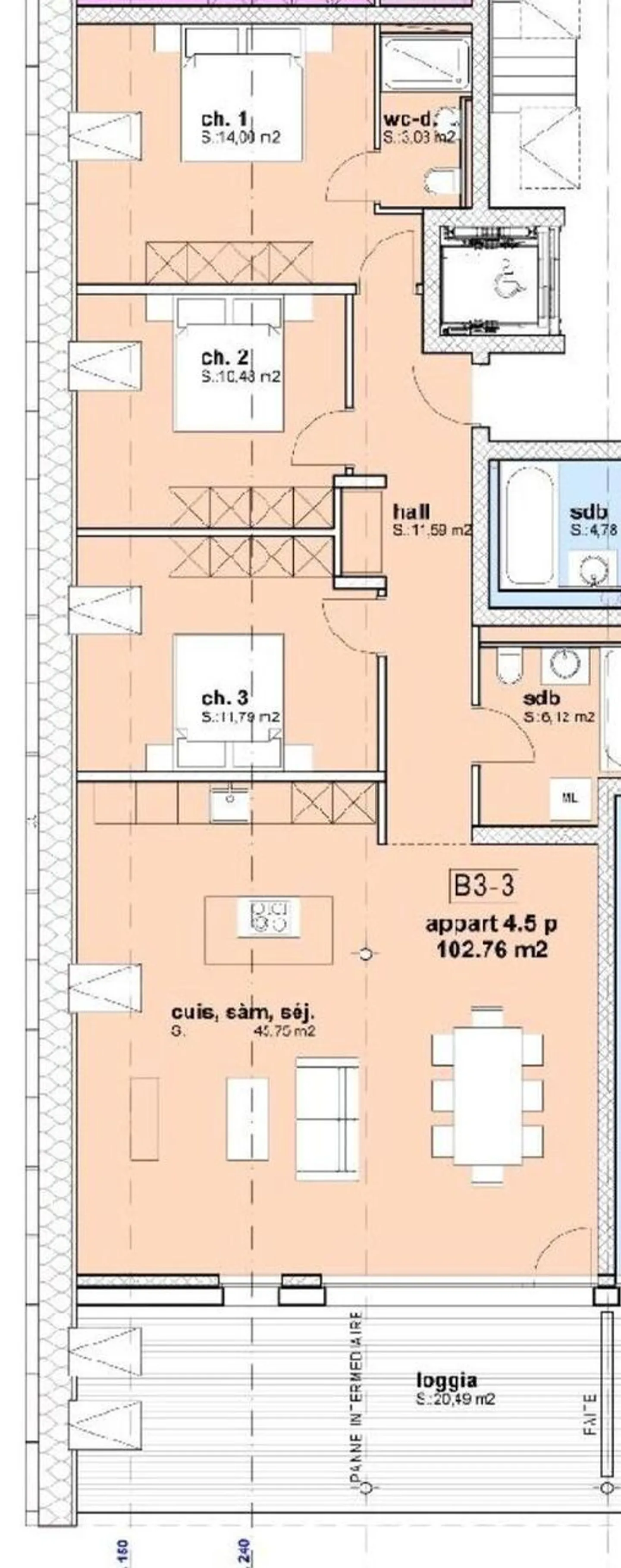 In affitto - Magnifico appartamento 4.5 stanze di nuova costruzione in mansarda con balcone - Foto 5 di 5