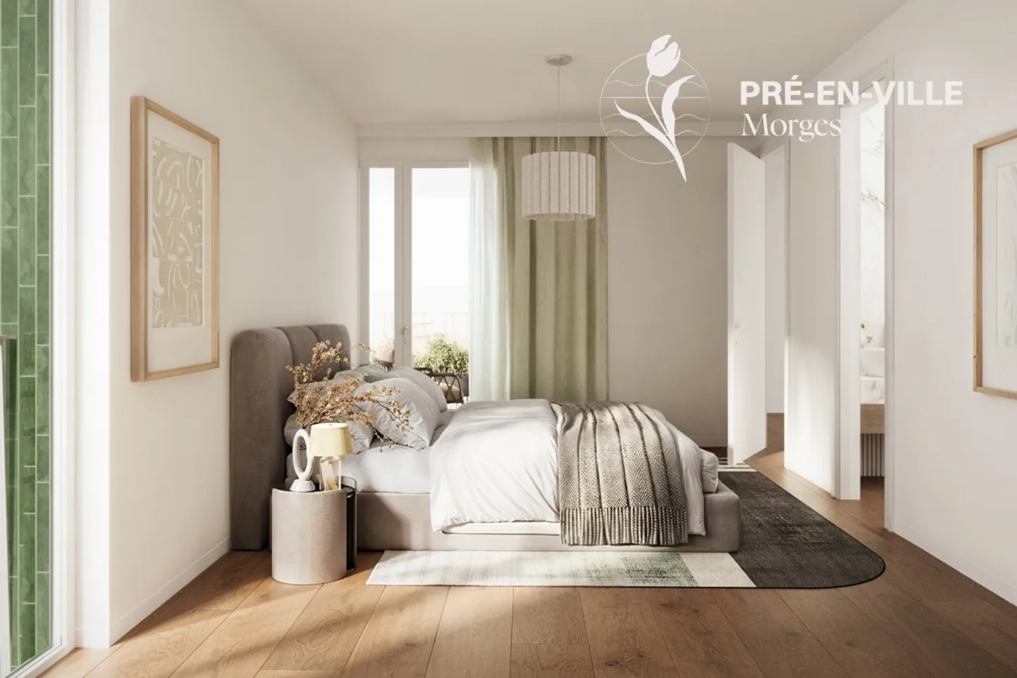 Pré-en-Ville - A2 - Nuovo appartamento di 3,5 stanze al piano terra idealmente - Foto 2 di 9