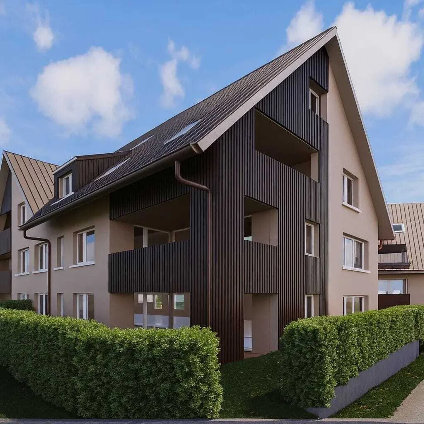 Erstvermietung ab April: 4.5-Zi.-Maisonette mit Loggia, Neubau 2026, in Wil ZH - Foto 1 di 5