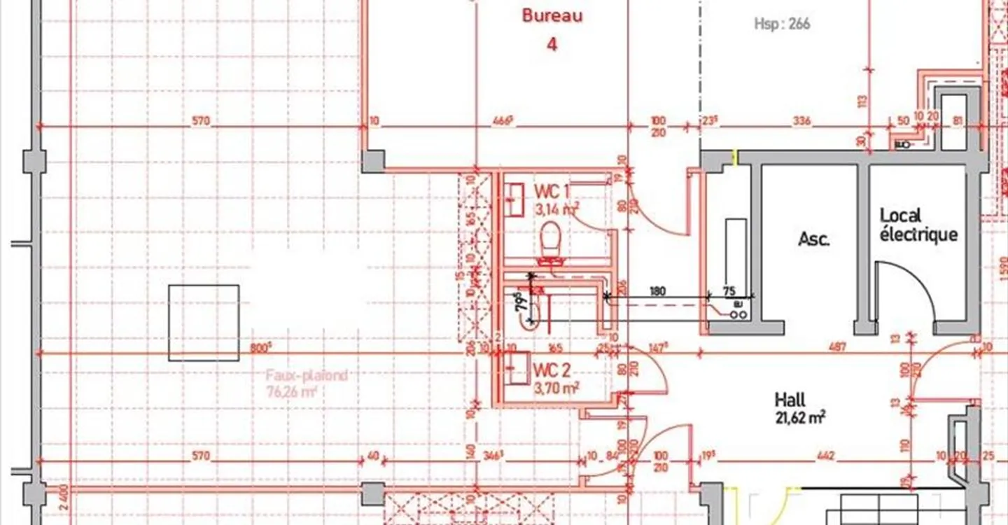 69m2 surface for rent. - Photo 3 of 8