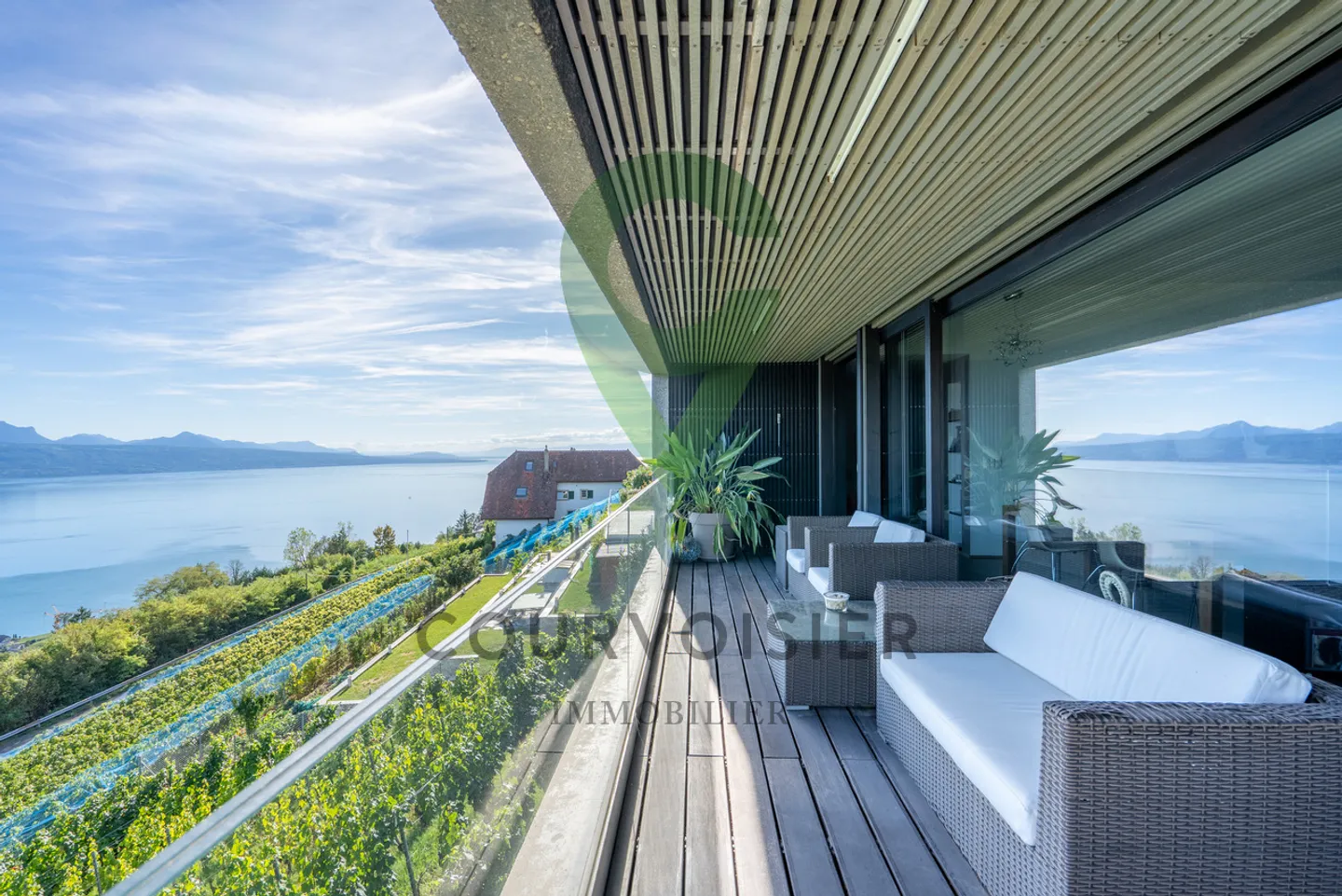 Der See in Ihrem Wohnzimmer! Magnifikes Duplex im Herzen von Lavaux! - Foto 2 von 10
