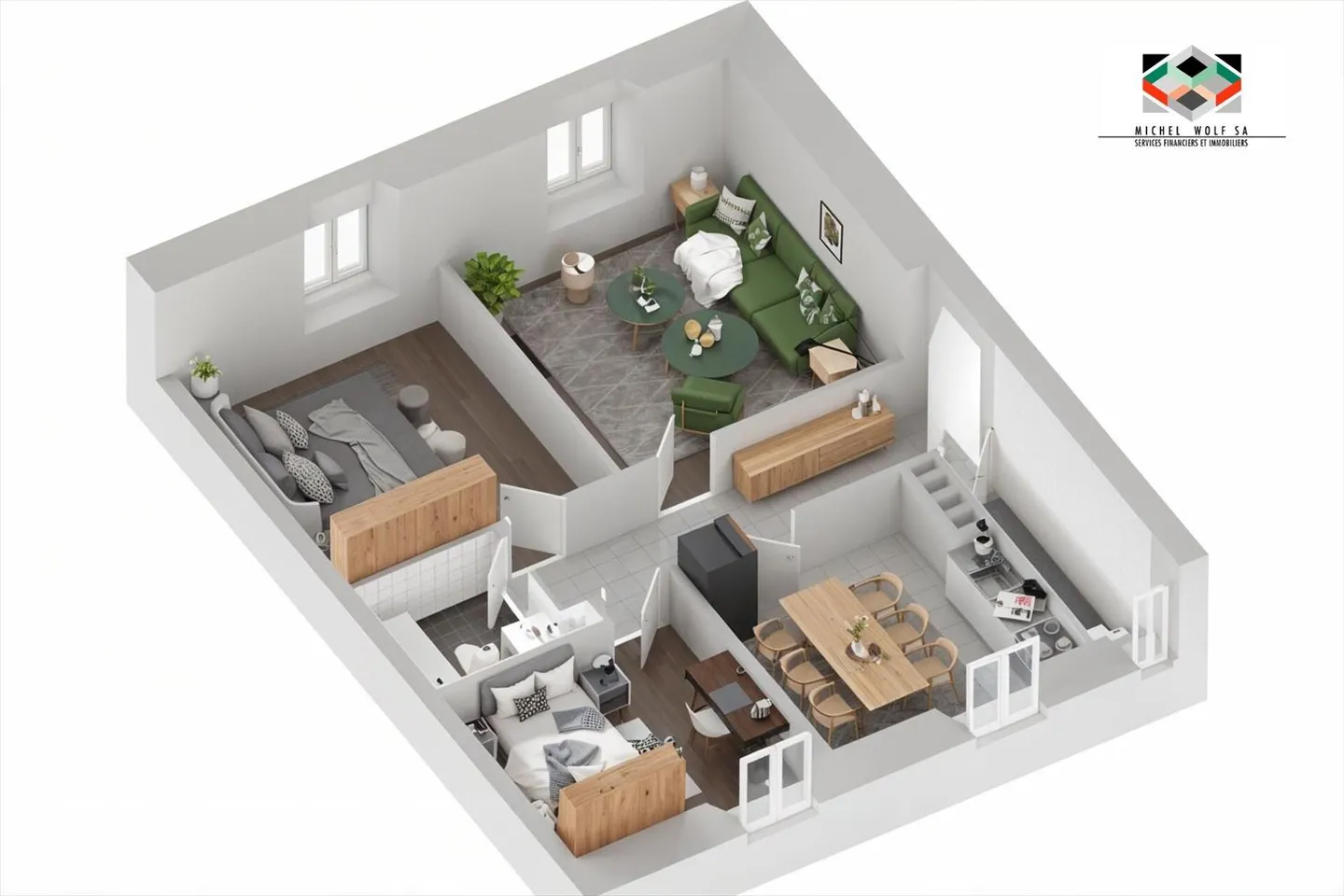 Beaux appartements de 3 pièces à la Chaux-de-Fonds - Photo 7 sur 9