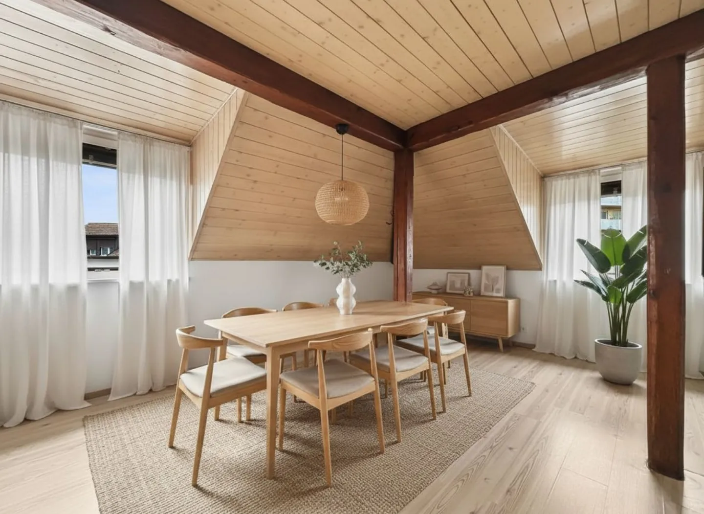 Appartement avec 5,5 pièces dans les combles, en face de la Thielle - Photo 6 sur 13