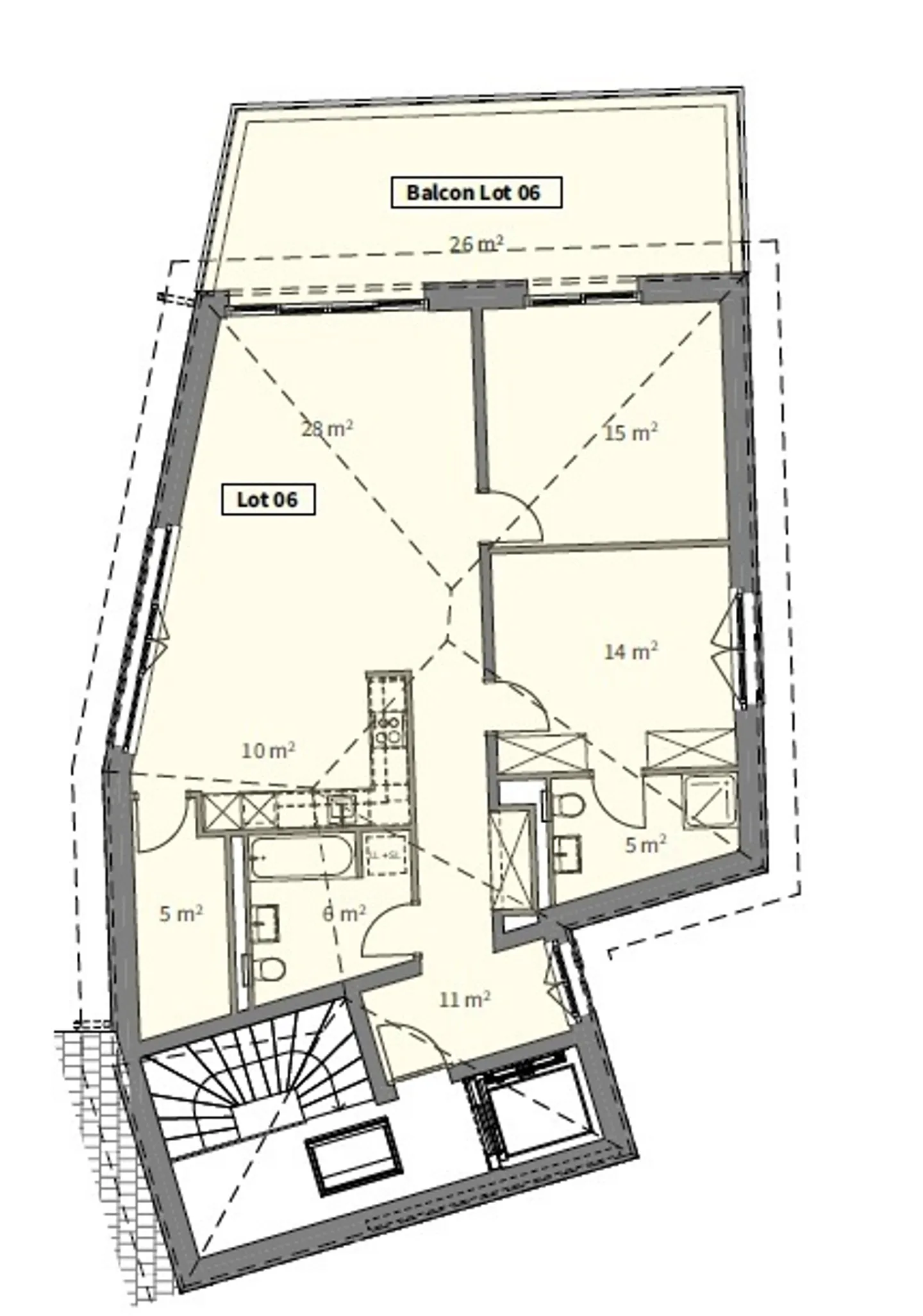 Superbe appartement dans les combles avec terrasse - Photo 5 sur 5