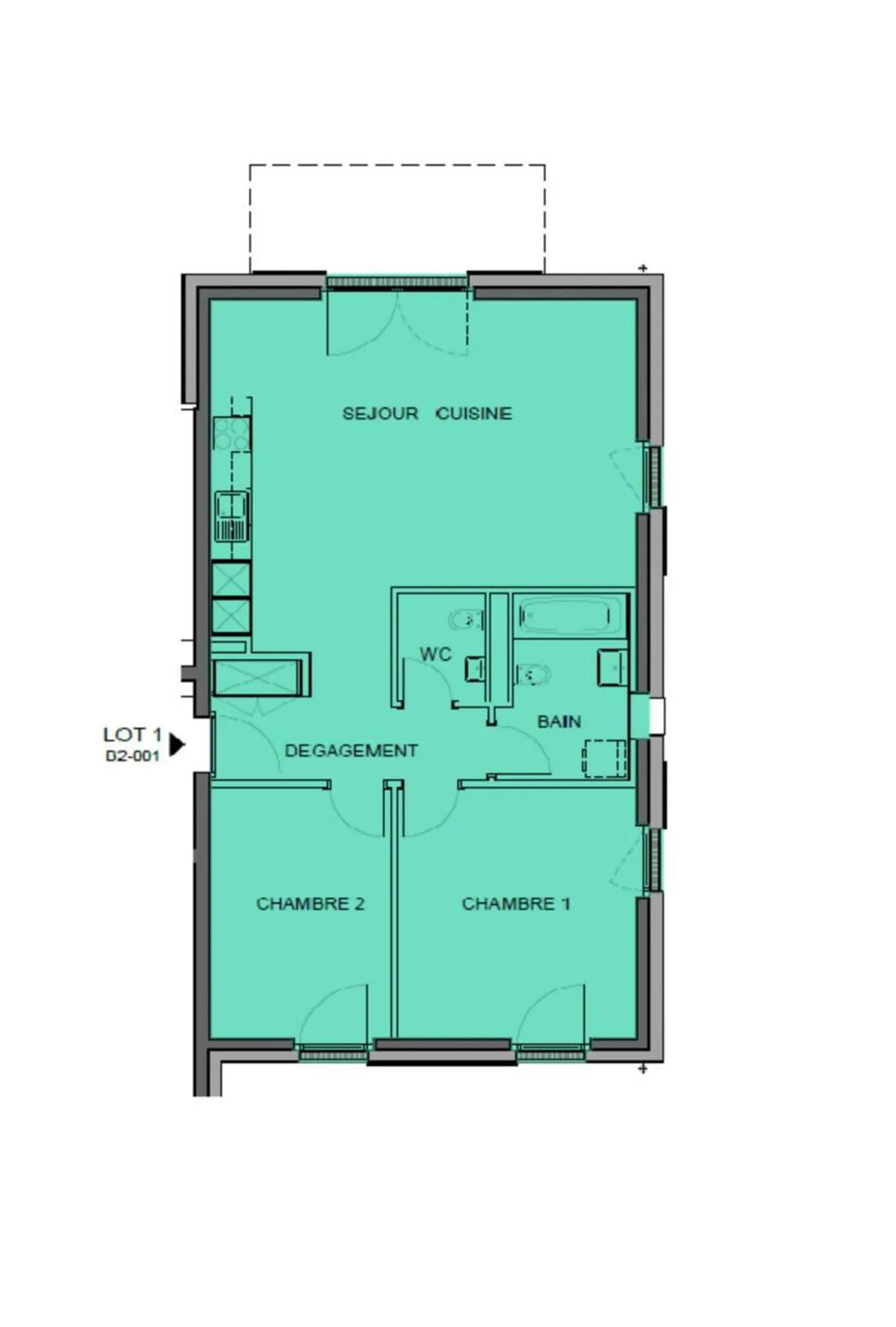 New 3.5-room apartment with terrace and garden! - Photo 12 of 13