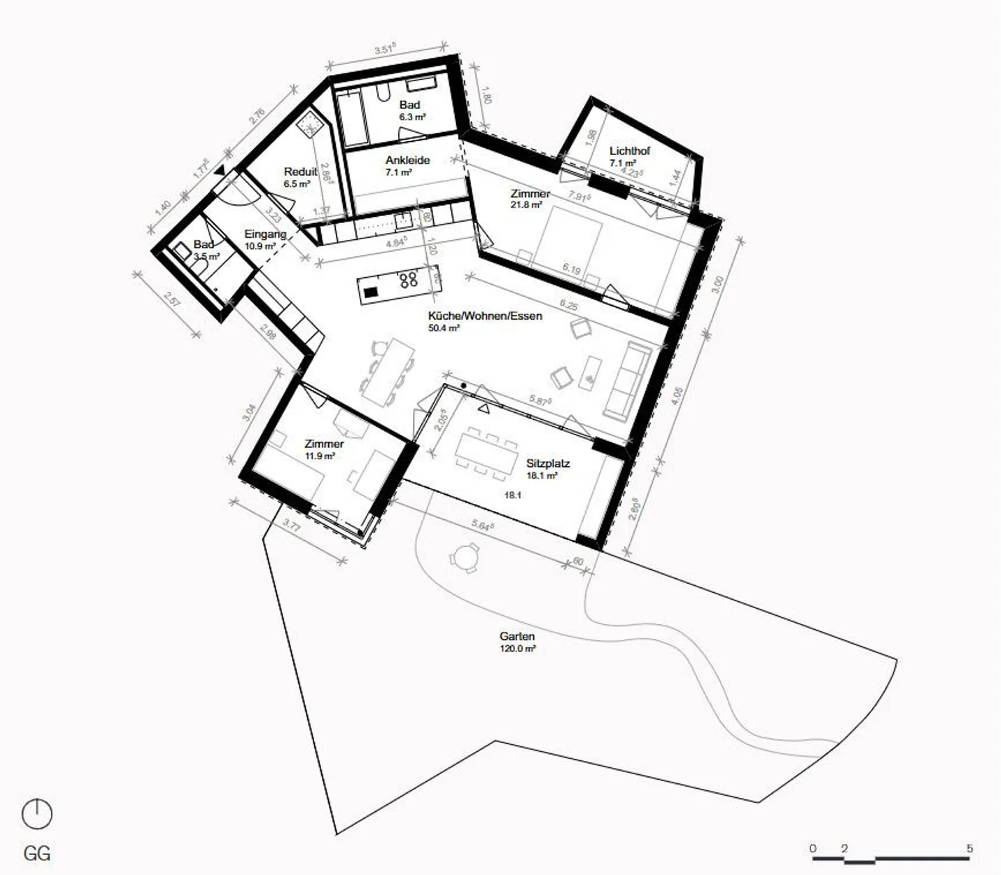 Einzigartige Gartenwohnung in Oberwil - Foto 3 von 10
