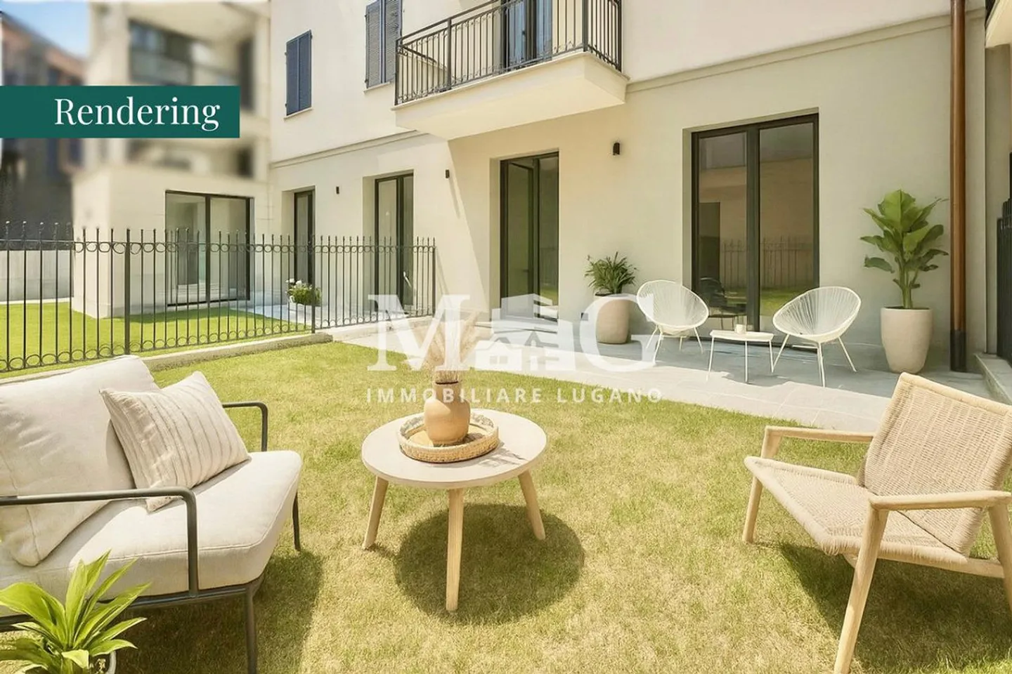 Lugano Center: 3.5-room apartment with garden near the lake - Photo 1 of 6