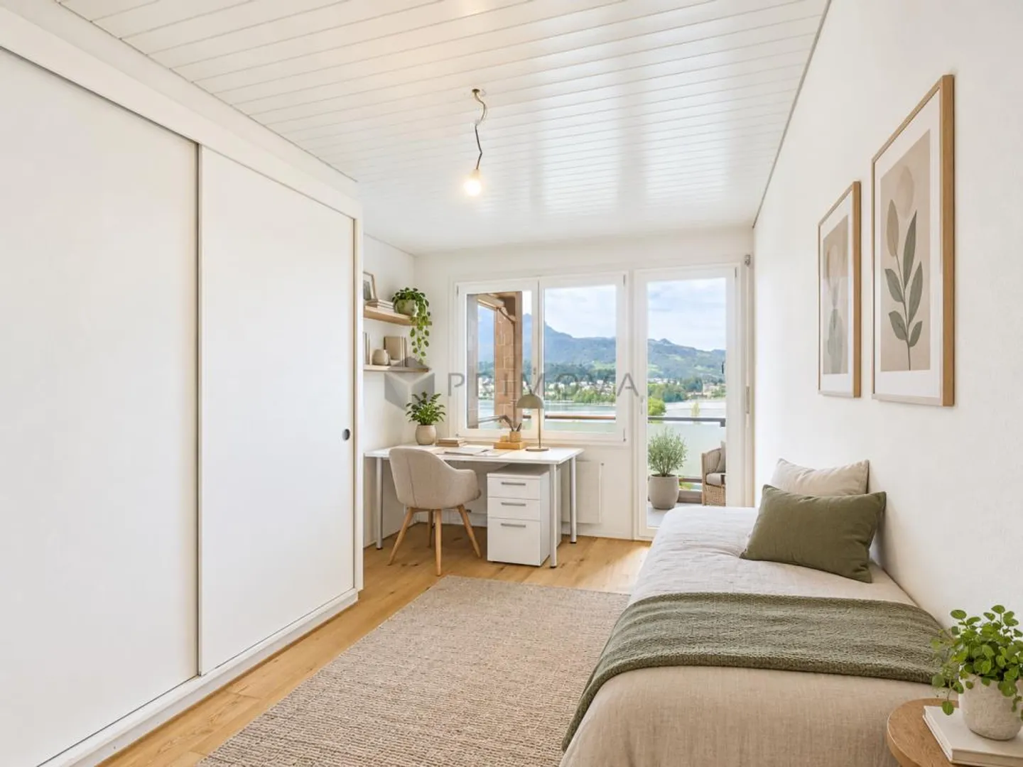 Loge au-dessus du lac des Quatre-Cantons, élégant joyau de maison mitoyenne à Lucerne - Photo 6 sur 14