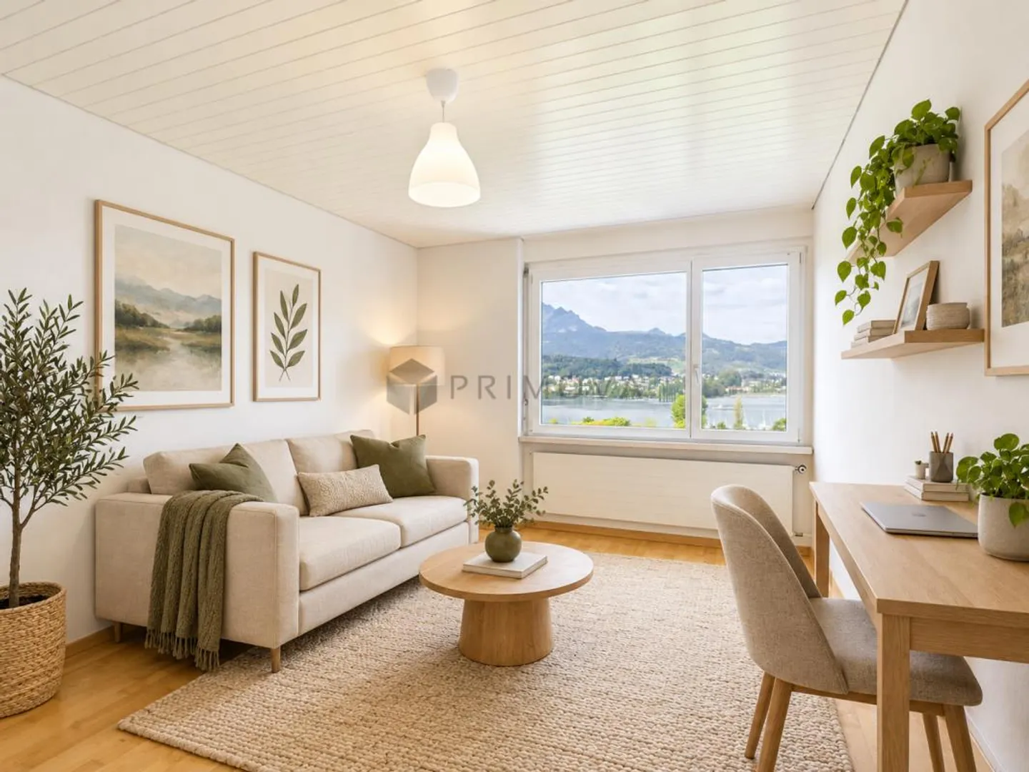 Loge au-dessus du lac des Quatre-Cantons, élégant joyau de maison mitoyenne à Lucerne - Photo 9 sur 14