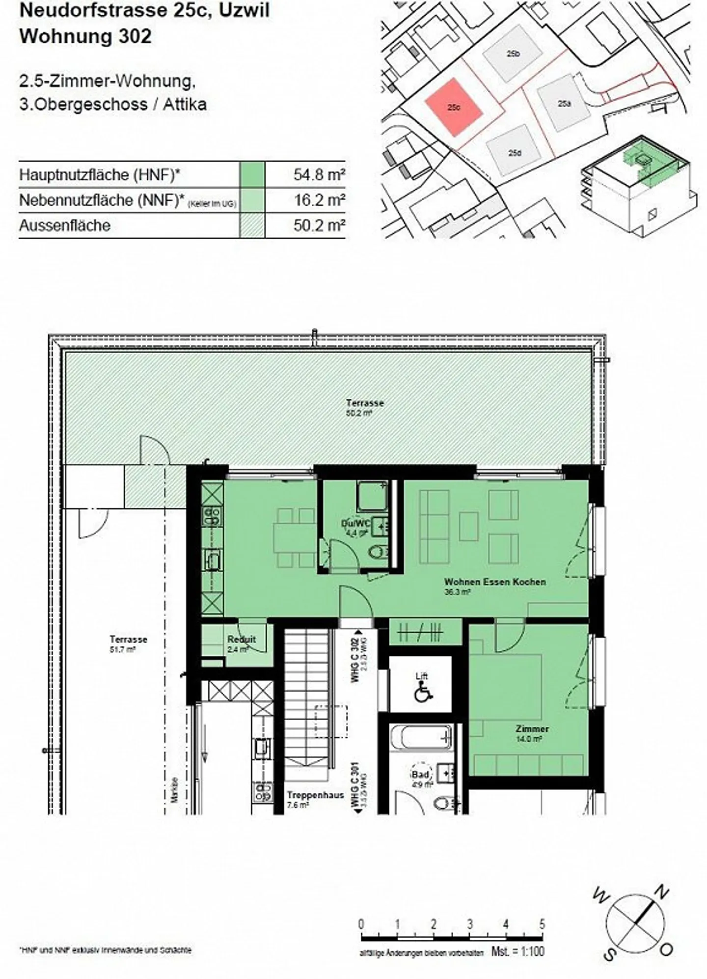 Moderne Wohnung mit Dachterrasse - Foto 9 von 9
