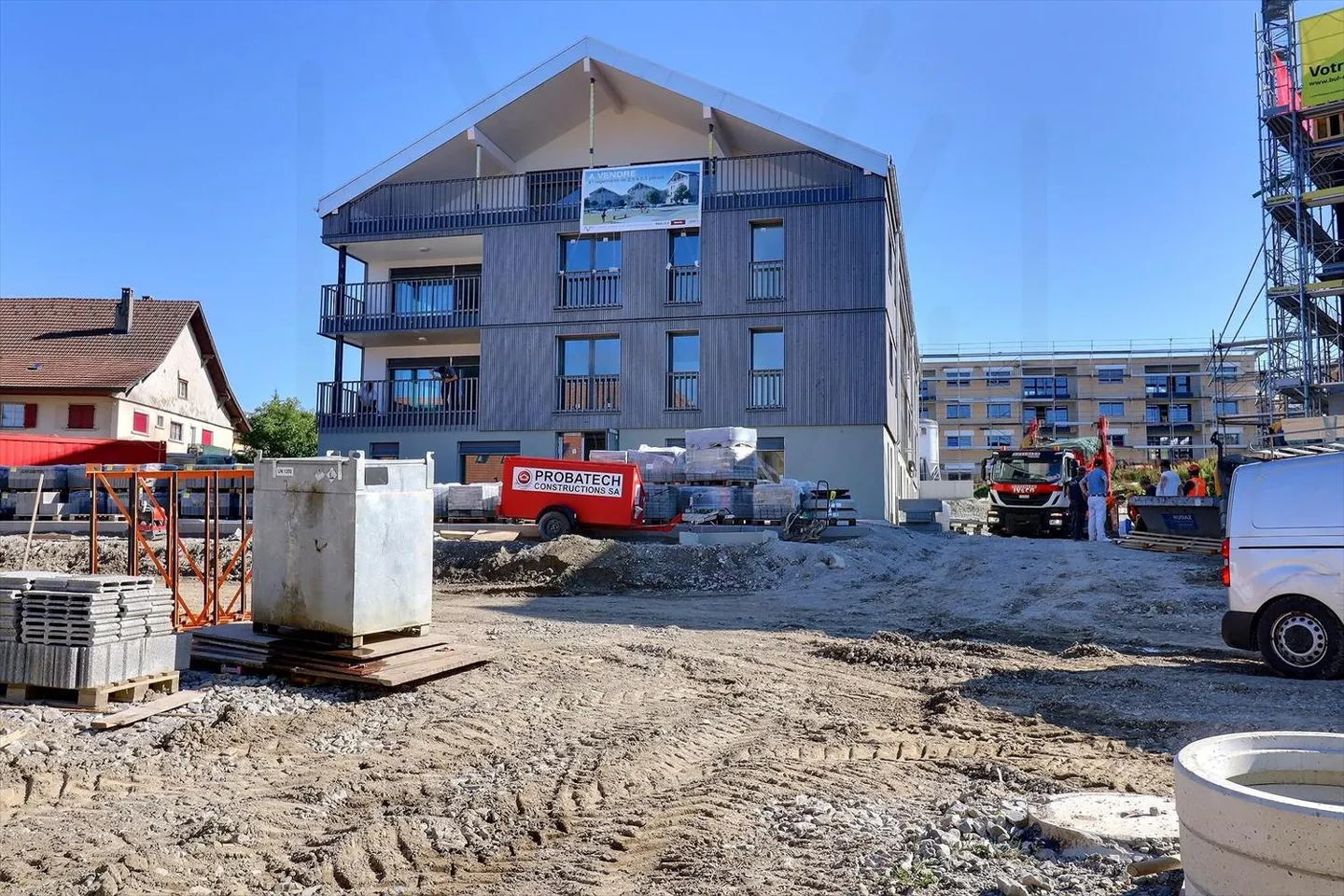 Apartment with 4.5 rooms and panoramic view in Farvagny-le-Grand, Southwest - Photo 1 of 4