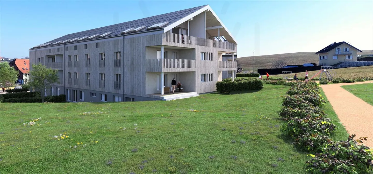 Apartment with 4.5 rooms and panoramic view in Farvagny-le-Grand, Southwest - Photo 4 of 4