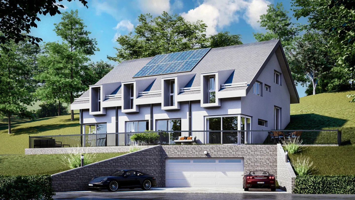 «Wunderschöne Doppelhaushälfte mit 4,5 Zimmern und privatem Grundstück» - Foto 1 von 23