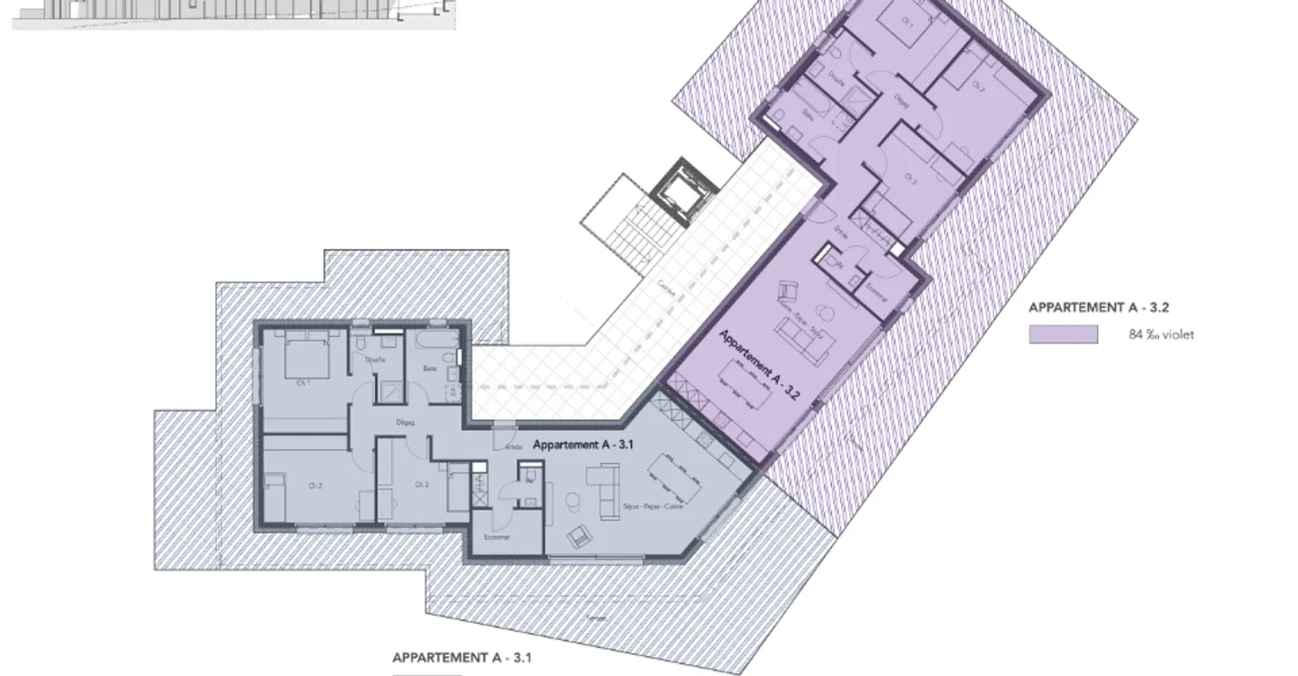 Wunderschöne 4,5-Zimmer-Penthouse mit großer Terrasse - Foto 2 von 10