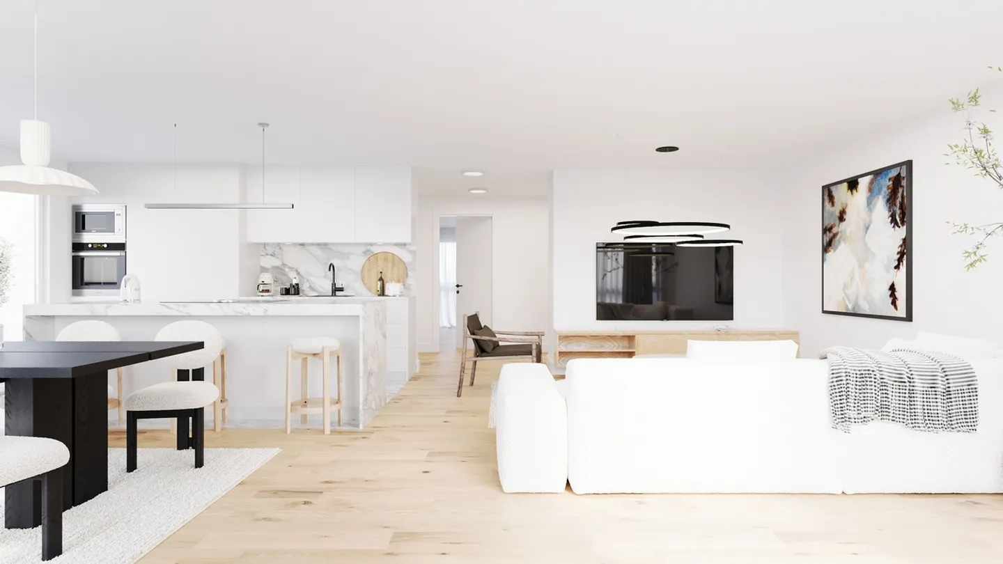 Condominium spacieux de 5,5 pièces avec terrasse (sud) et loggia - Photo 5 sur 11