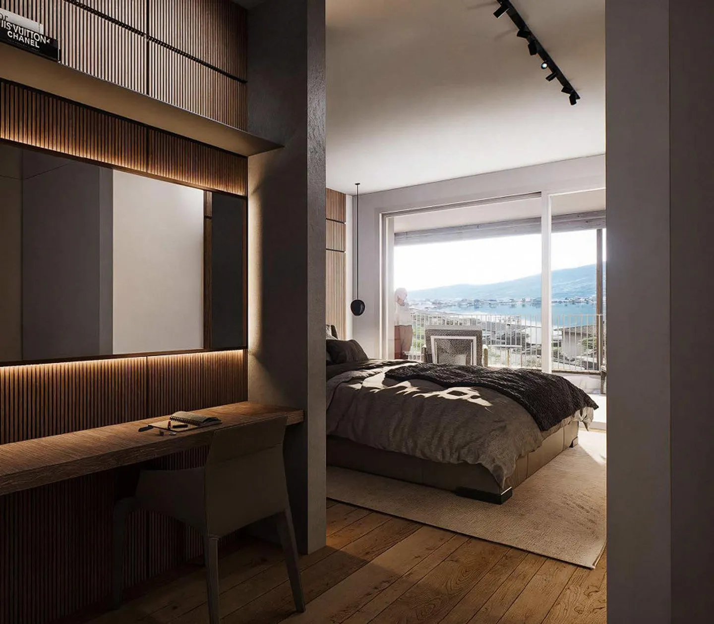 Attico prestigioso con vista lago a Capolago - Foto 6 di 11