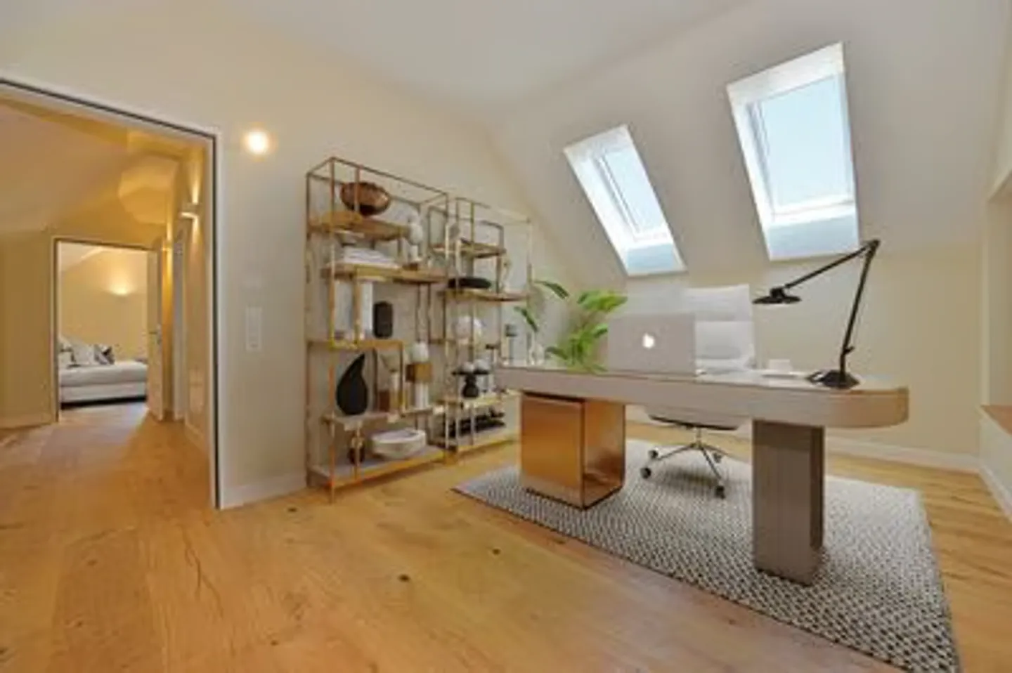 New 4.5-room maisonette apartment: live rural with city connection - Photo 4 of 12