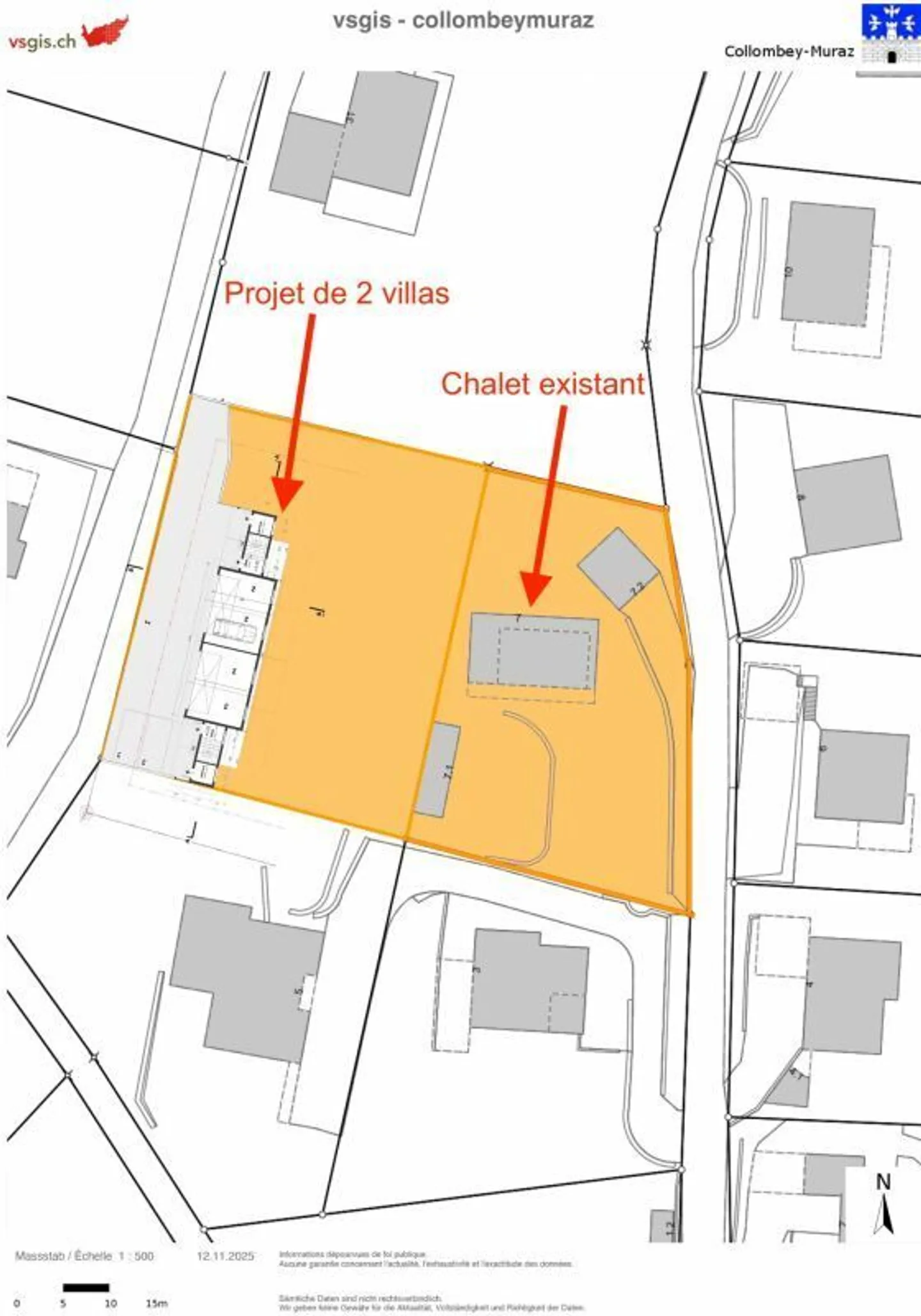 Projekt von 2 Villen mit Genehmigung und Architektenchalet mit 2 Wohnungen. - Foto 2 von 11