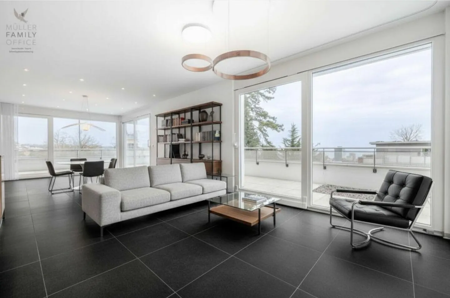 Eleganza tranquilla con vista - Appartamento attico di 5 1/2 stanze con vista sul Lago di Costanza - Foto 9 di 13