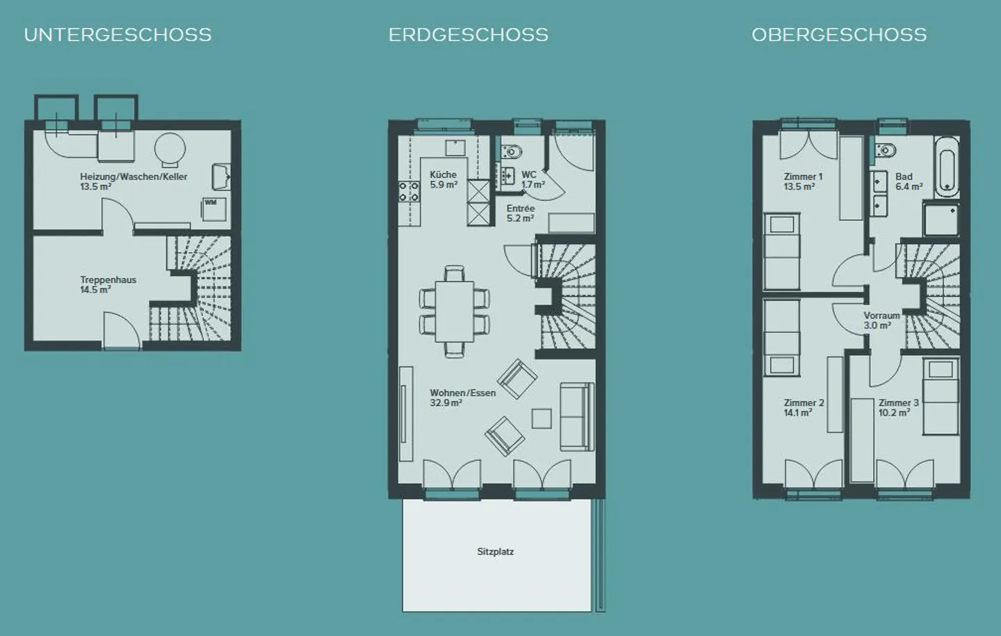 First occupancy: Well-sunny row house in Schleitheim for rent - Photo 13 of 15
