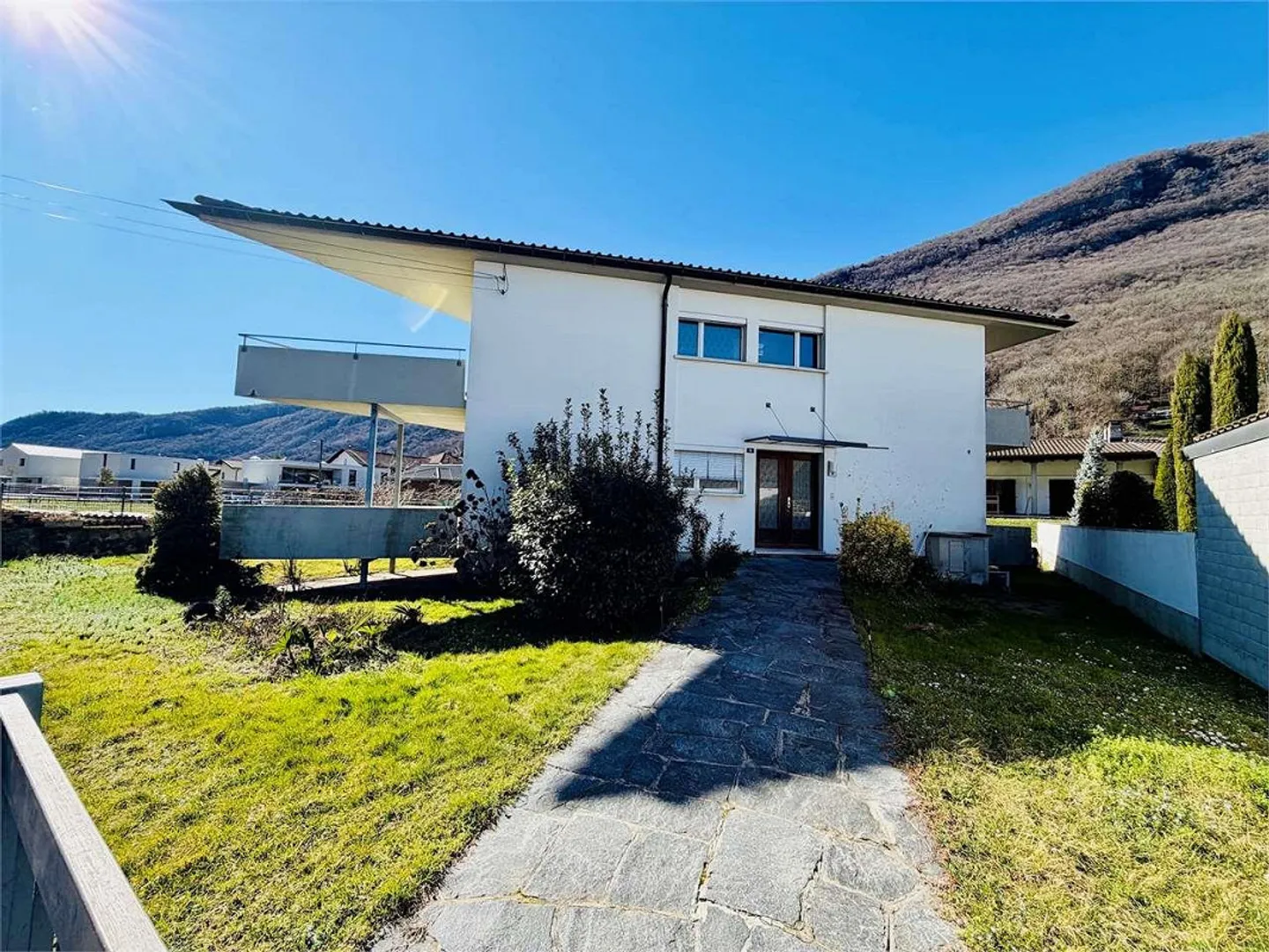 Semi-detached house with pool, garden and panoramic view in Riva San V - Photo 1 of 13