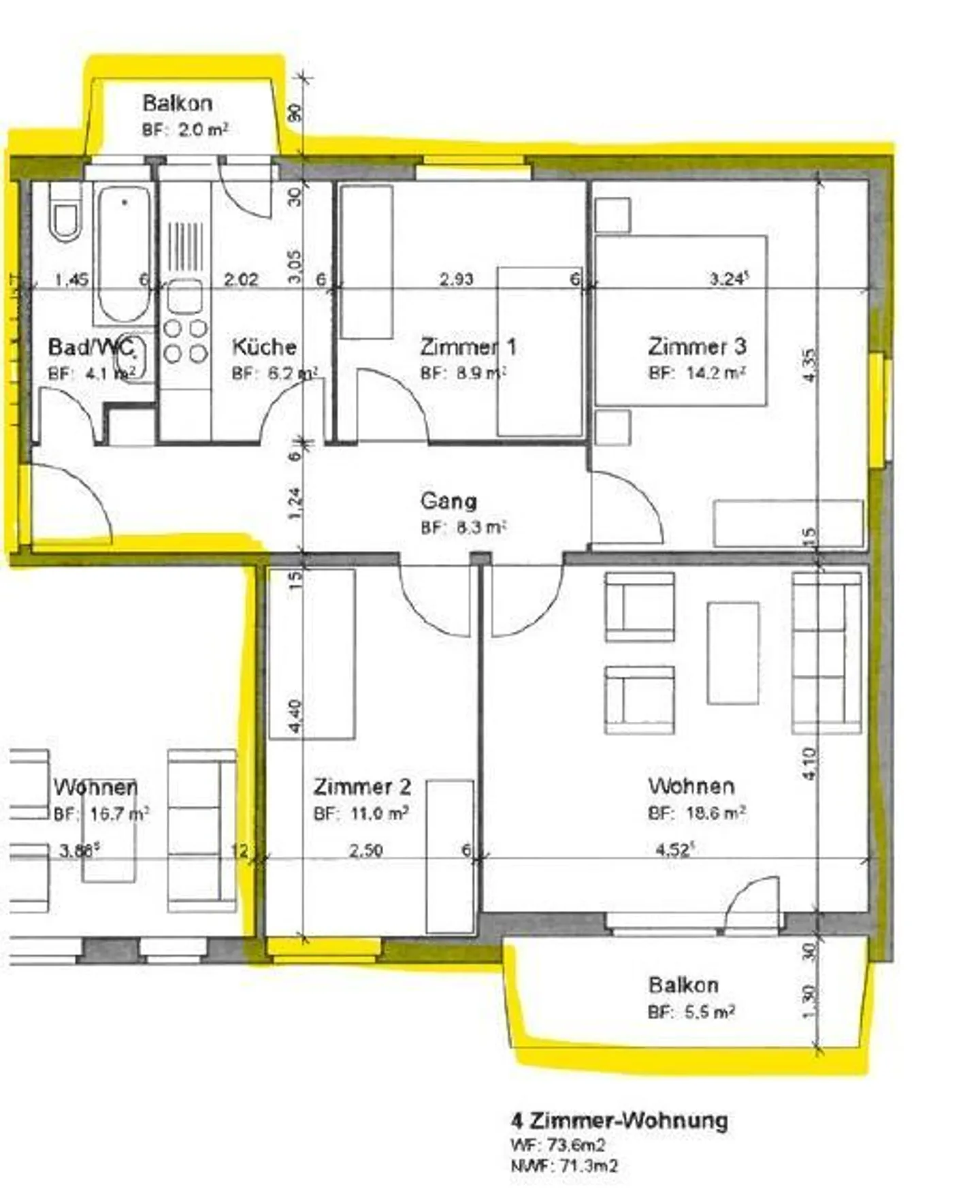 Appartamento 4 stanze (piano terra) a Winterthur - Foto 9 di 9
