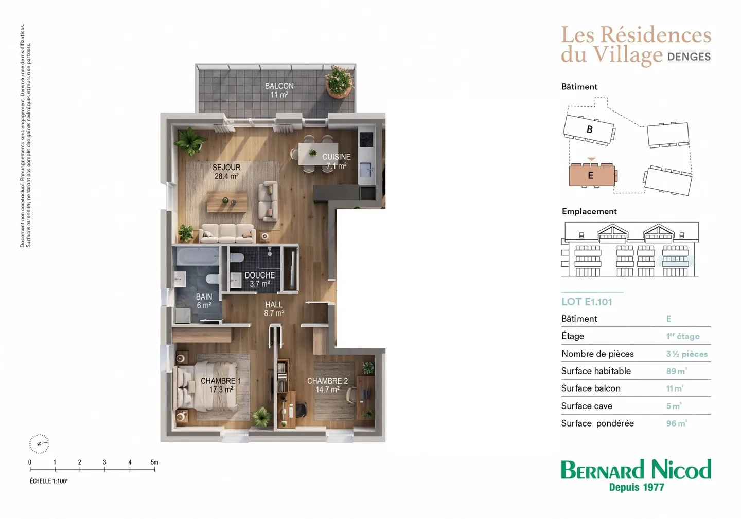 Charmant Appartement 3.5 pièces - Photo 10 sur 11