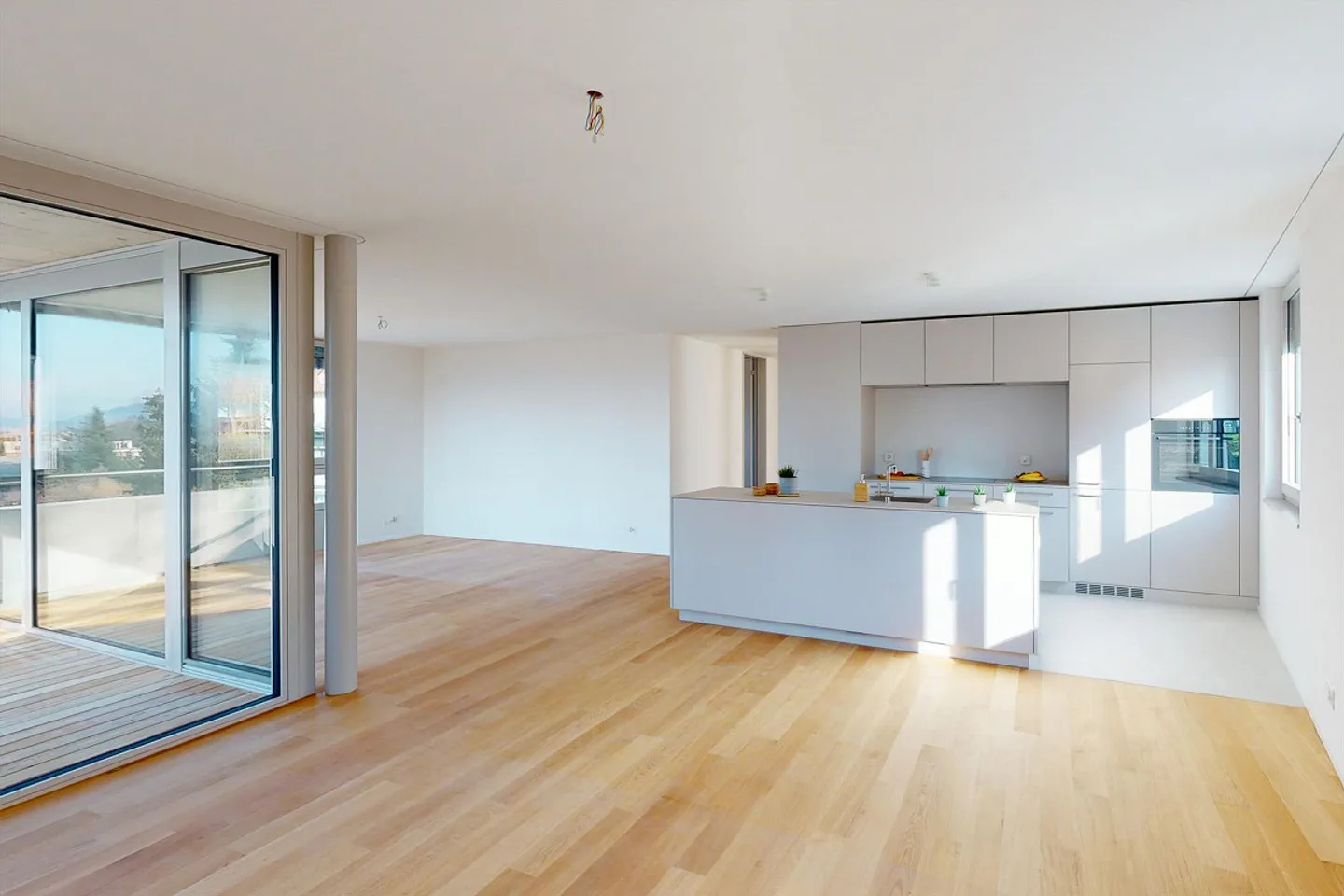 Grosse, helle und moderne Wohnung mit Aussicht über Reiden - Foto 1 von 8