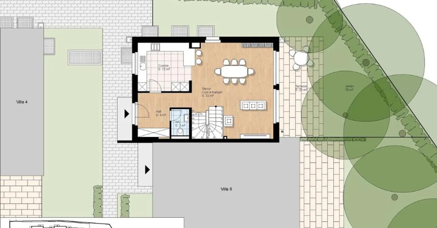 Founex Village - posizione tranquilla - Villa 5 su progetti con 4 camere da letto - Foto 8 di 12