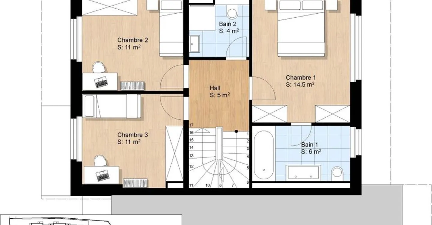 Founex Village - posizione tranquilla - Villa 5 su progetti con 4 camere da letto - Foto 9 di 12