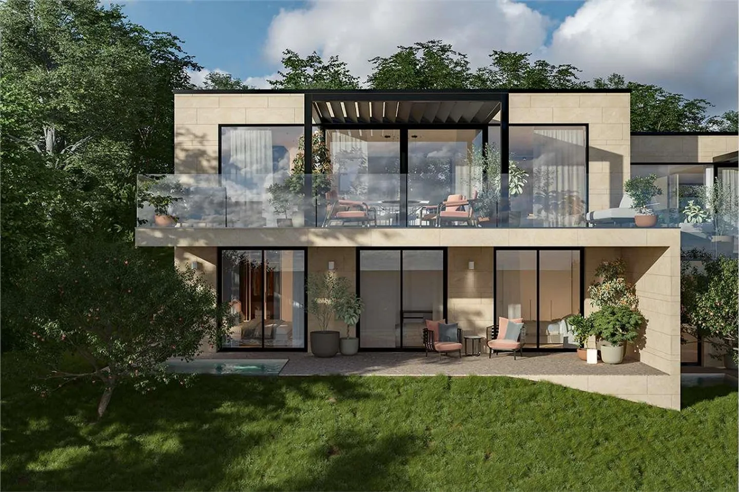 Villa moderna con vista panoramica a Collina d'Oro - Foto 1 di 13