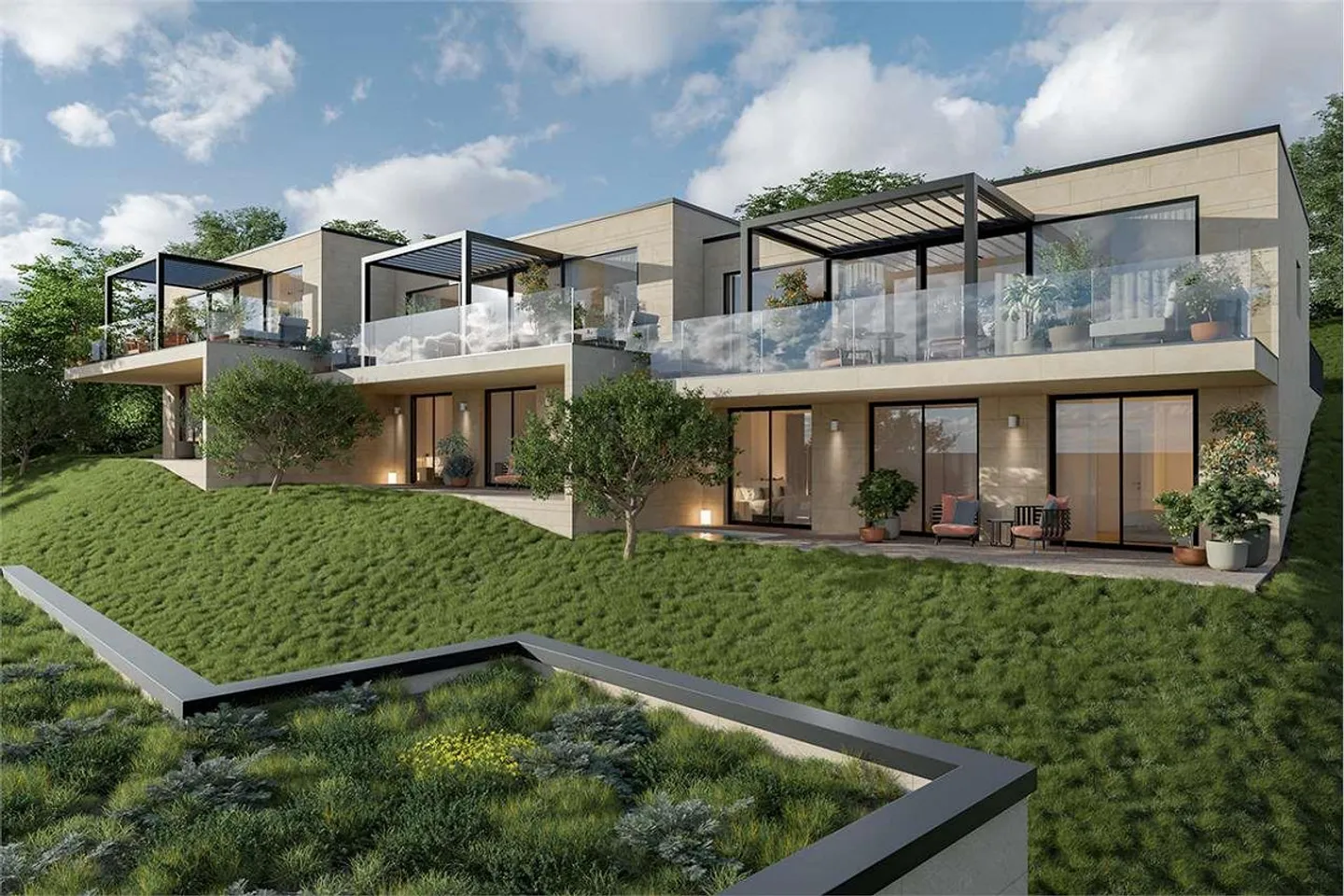Villa moderna con vista panoramica a Collina d'Oro - Foto 3 di 13