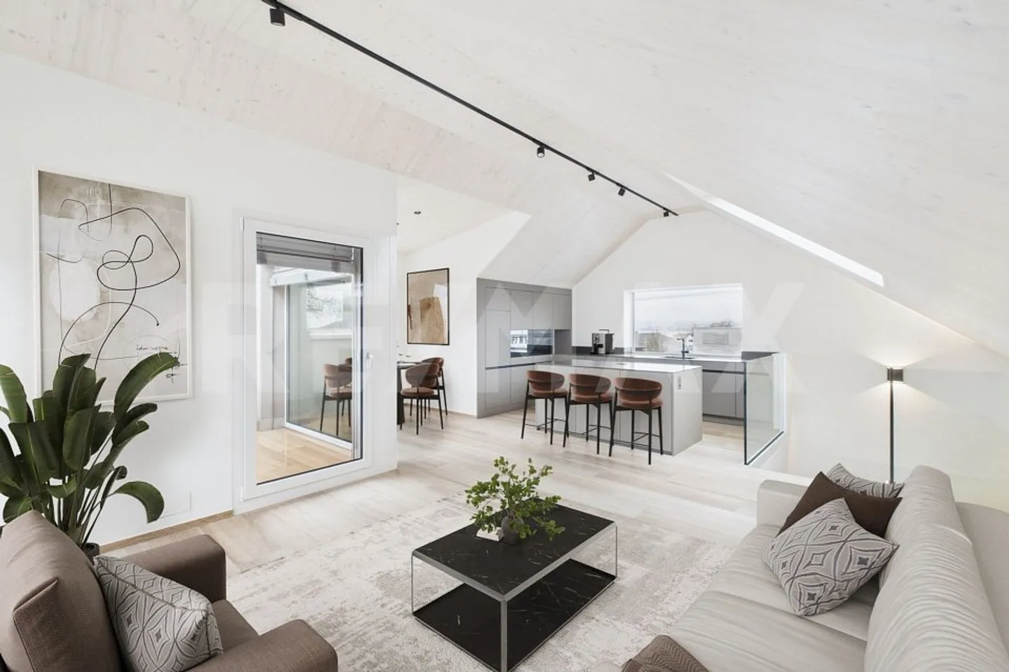 NEW CONSTRUCTION! Super beautiful 3.5 room attic maisonette apartment with balcony in Lachen SZ for rent! - Photo 1 of 13