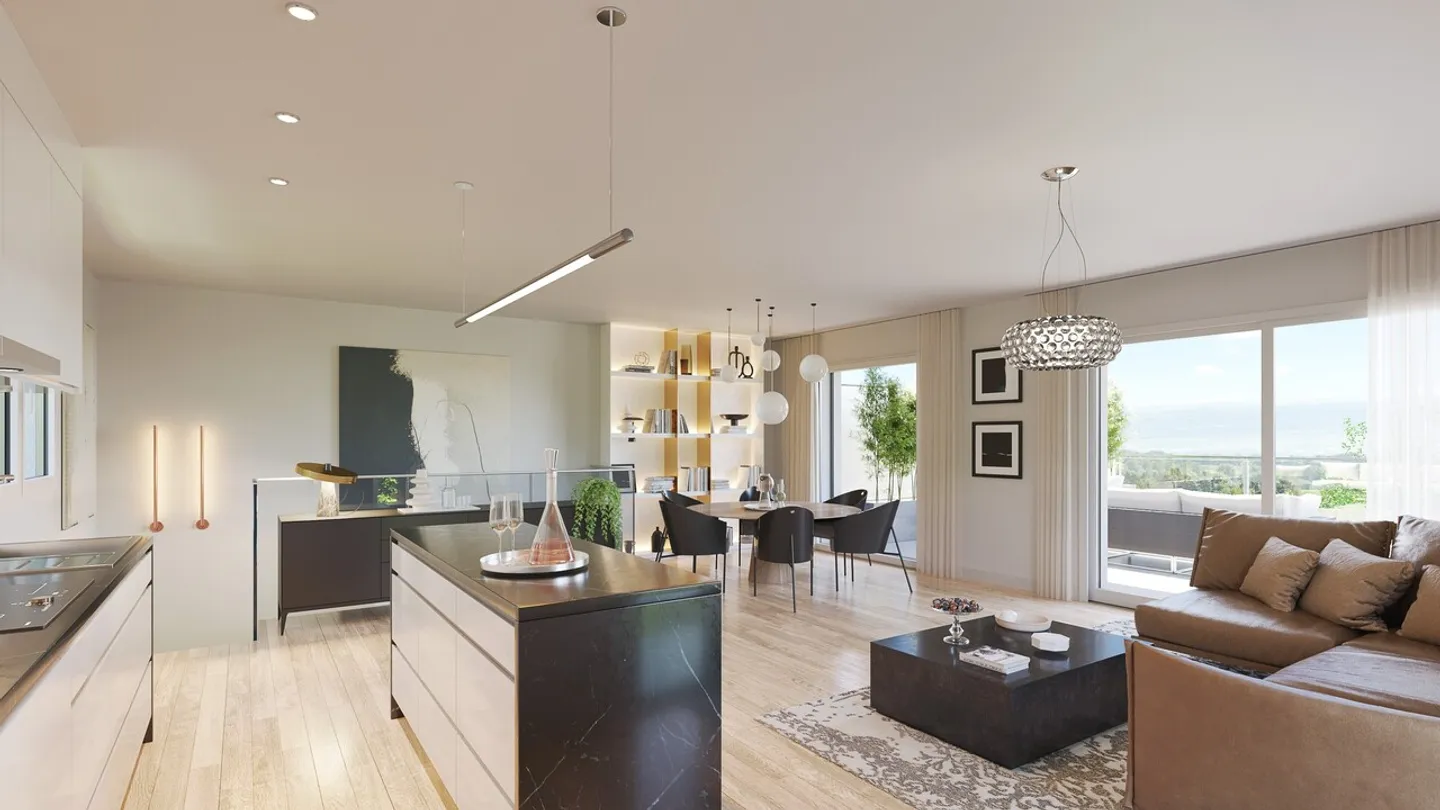 Résidence ATHOS - Attika von 183 m² PPE - Impressionierende Terrassen - Foto 1 von 3