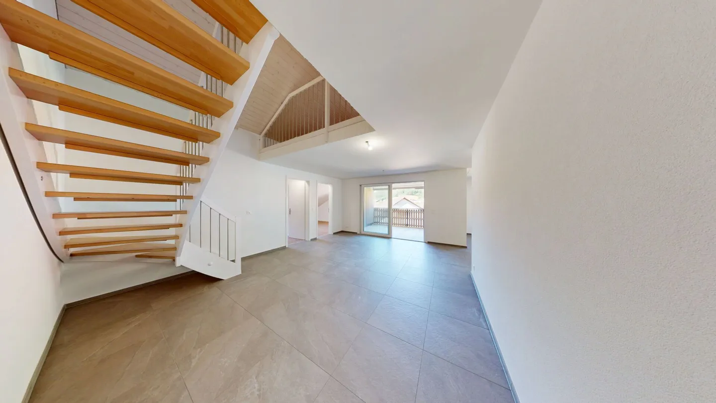 Première occupation ! Appartement en duplex exclusif de 3,5 pièces avec grande galerie et vue - Photo 5 sur 15