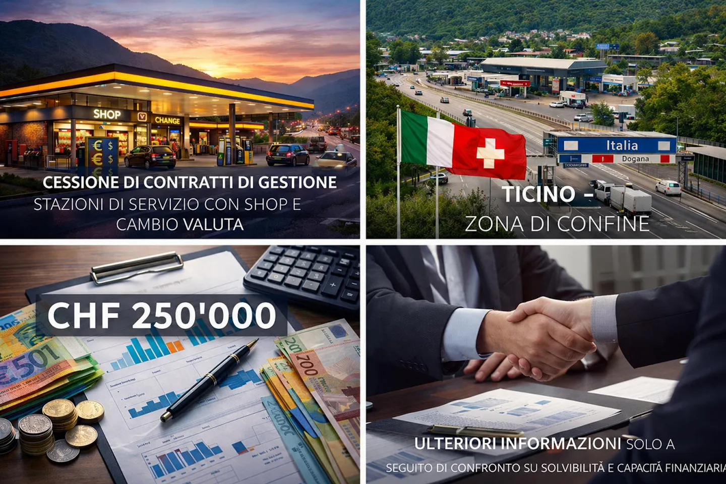 Tankstellen mit Shop und Währungswechsel Tessin - Grenzgebiet - Foto 7 von 8
