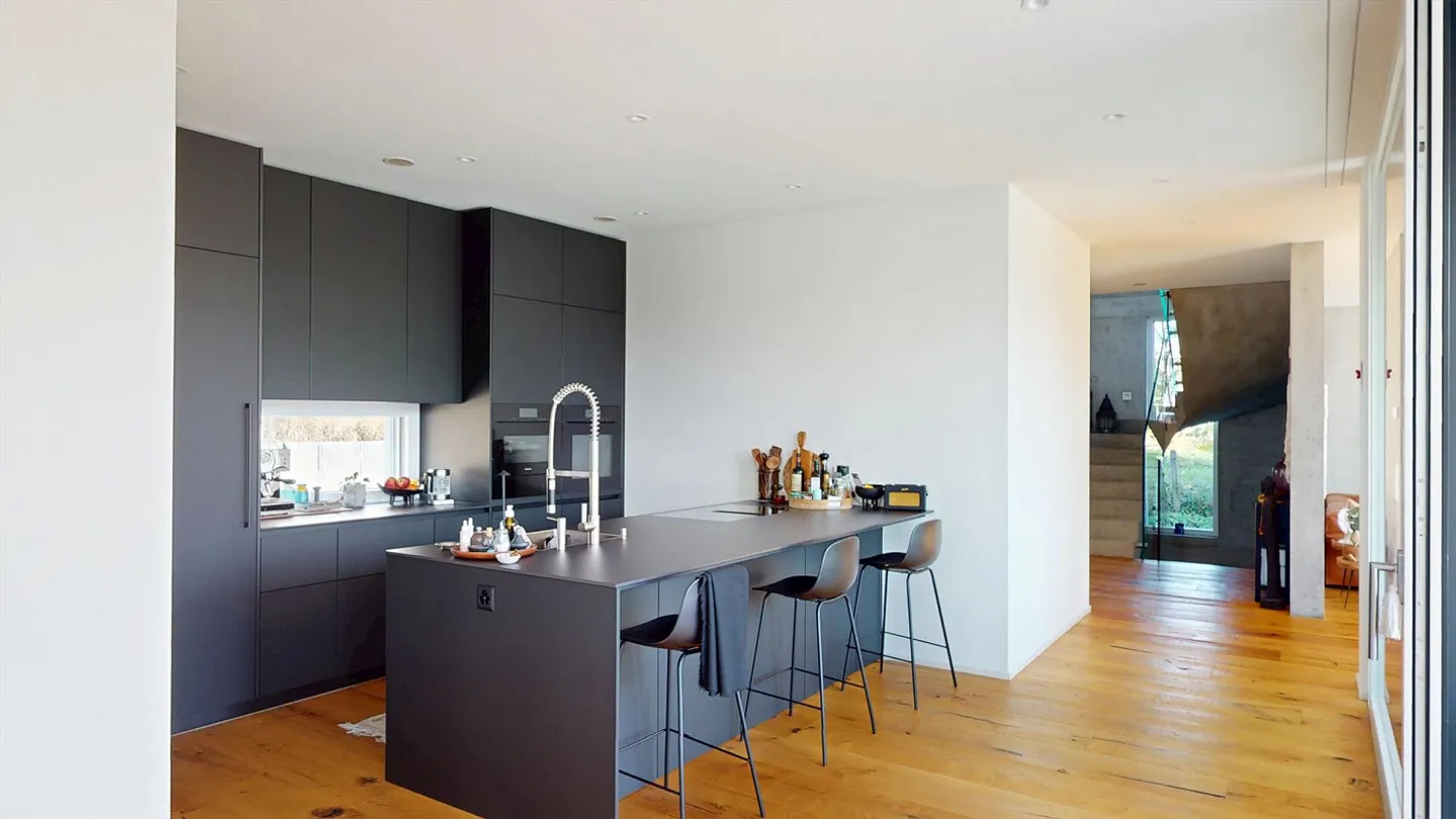 Oberwil Prime Location: Modern, Light-Filled 6-Room Villa with Pool, Garden and Separate Apartment - Photo 5 of 14