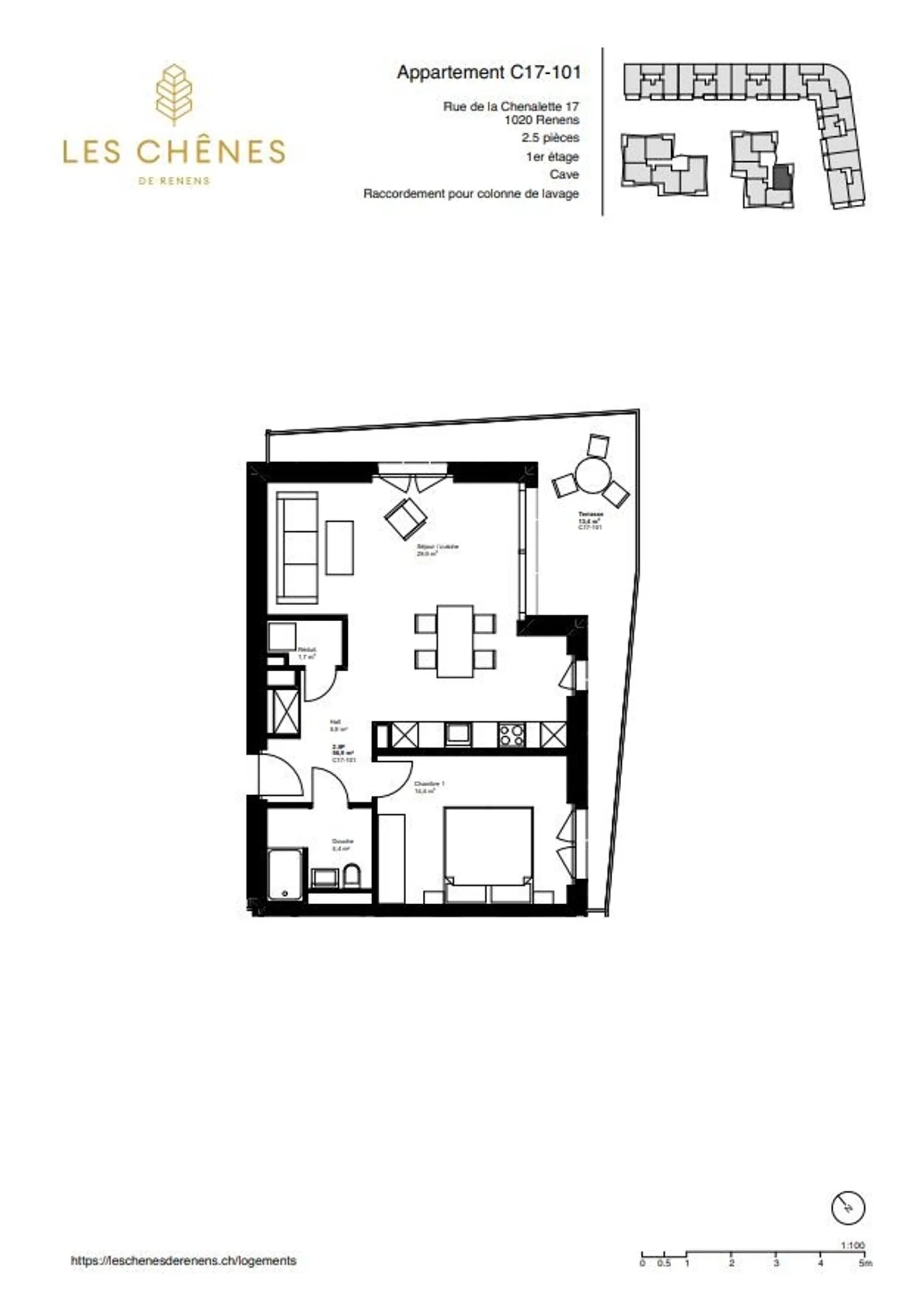 2.5 stanze nuove con balcone - C17-101 - Foto 8 di 9