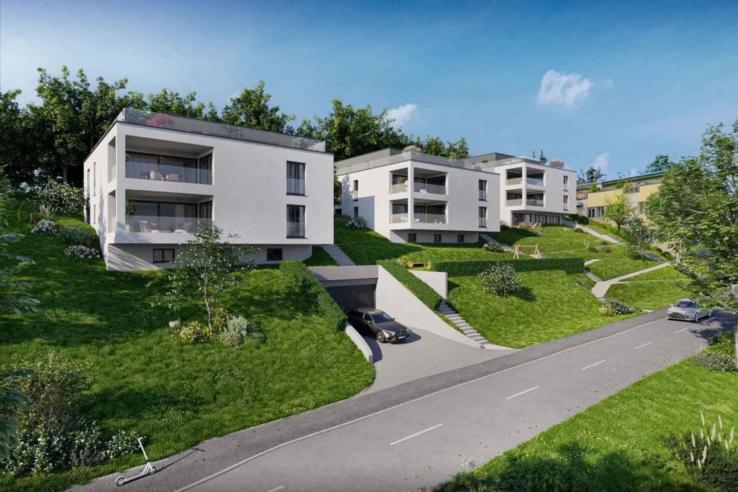 New construction project "Drei Halden" - exclusive 4.5-room penthouse apartment - Photo 8 of 9