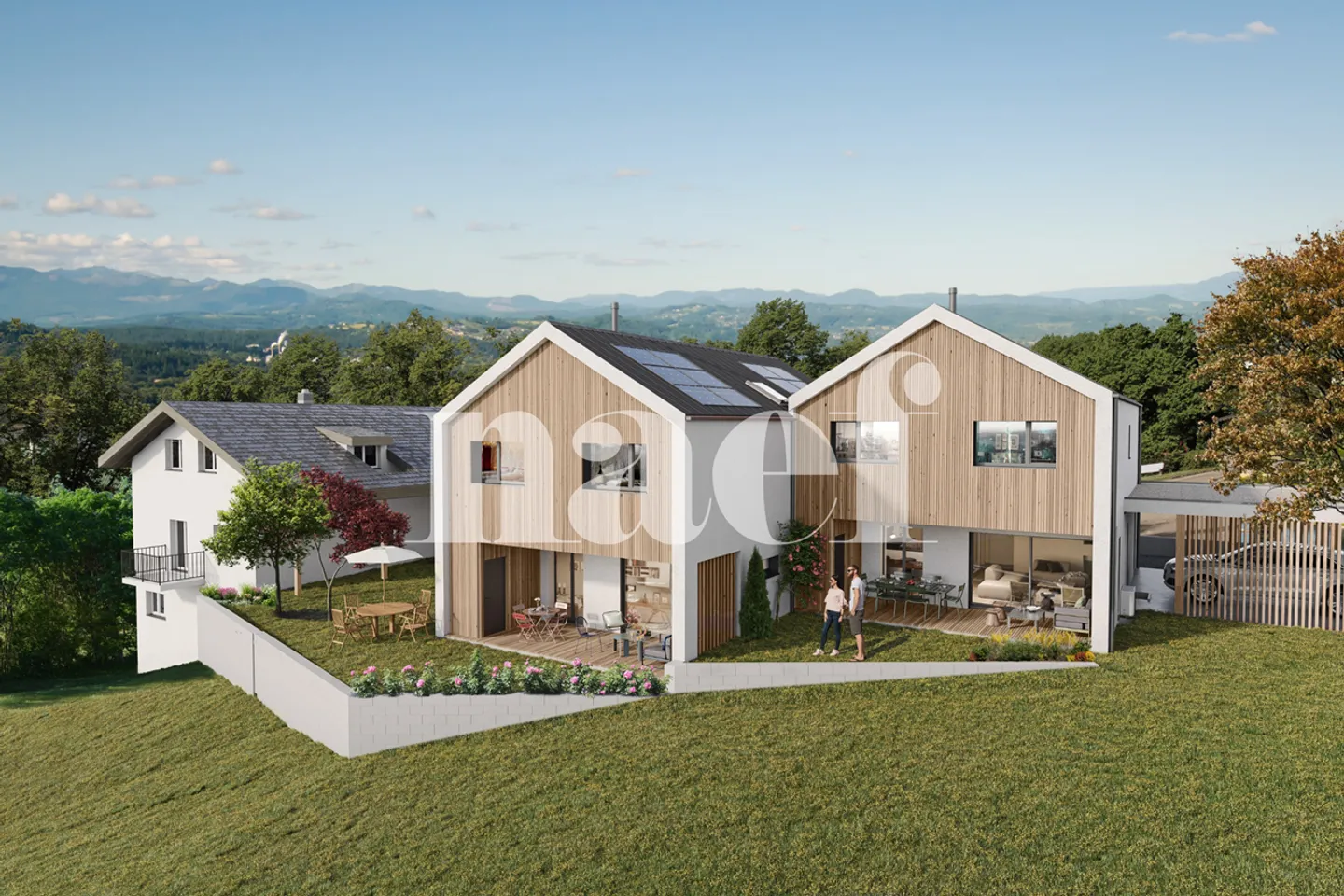 «Neue 5,5-Zimmer-Doppelhaushälfte mit Terrasse und Garten zum Verkauf in Rueyres-St-Laurent» - Foto 1 von 5