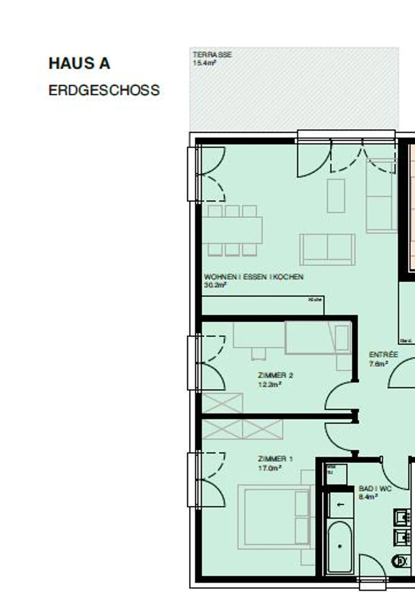 3.5 Room New Apartment! Modern, Central and in the Green! - Photo 8 of 8