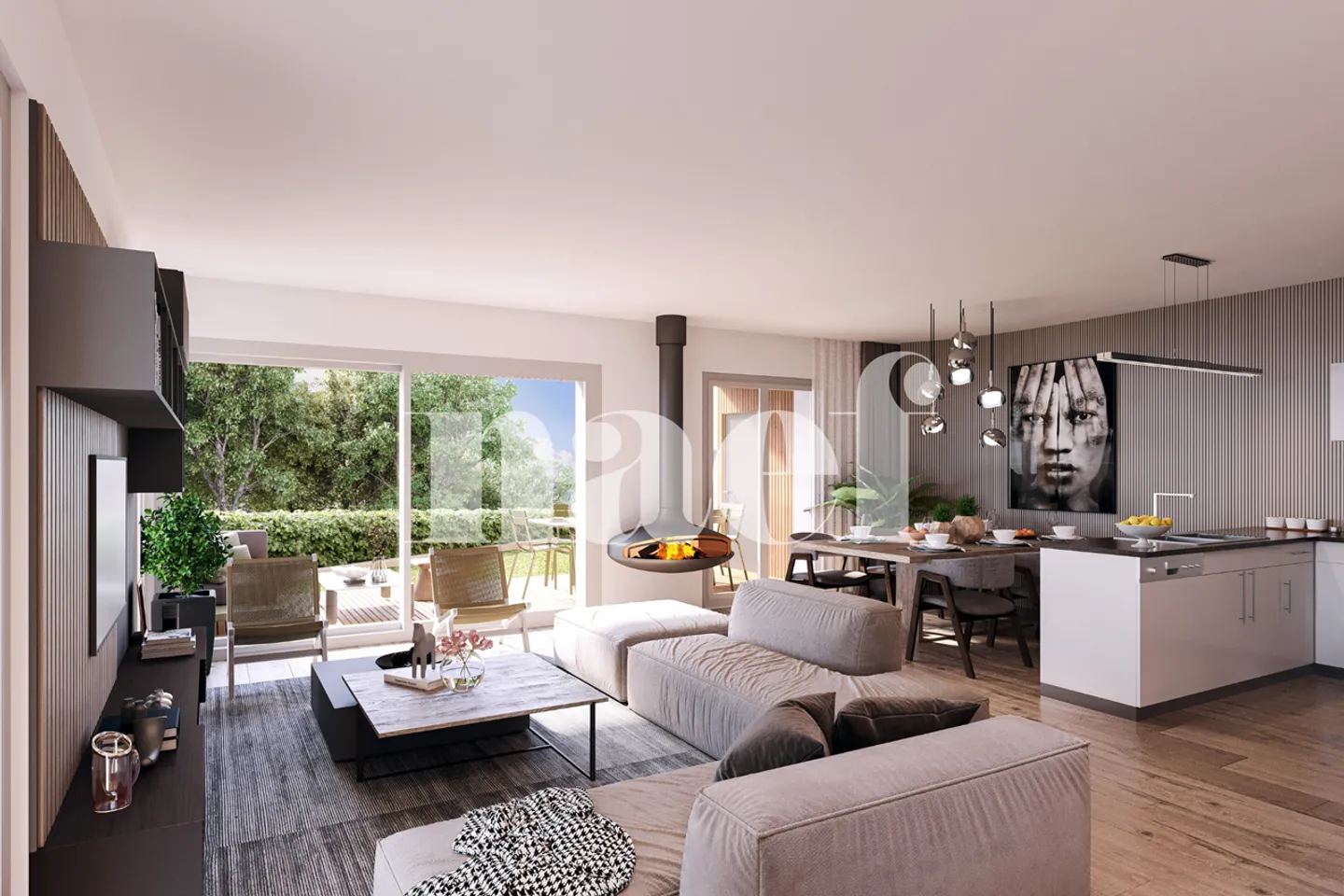 Villa a schiera nuova di 5.5 locali con terrazza e giardino in vendita a Rueyres-St- - Foto 2 di 5