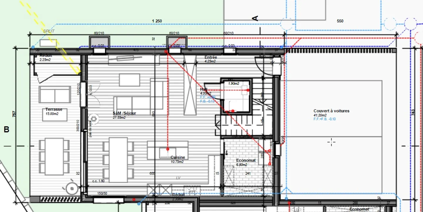 Villa a schiera nuova di 5.5 locali con terrazza e giardino in vendita a Rueyres-St- - Foto 3 di 5