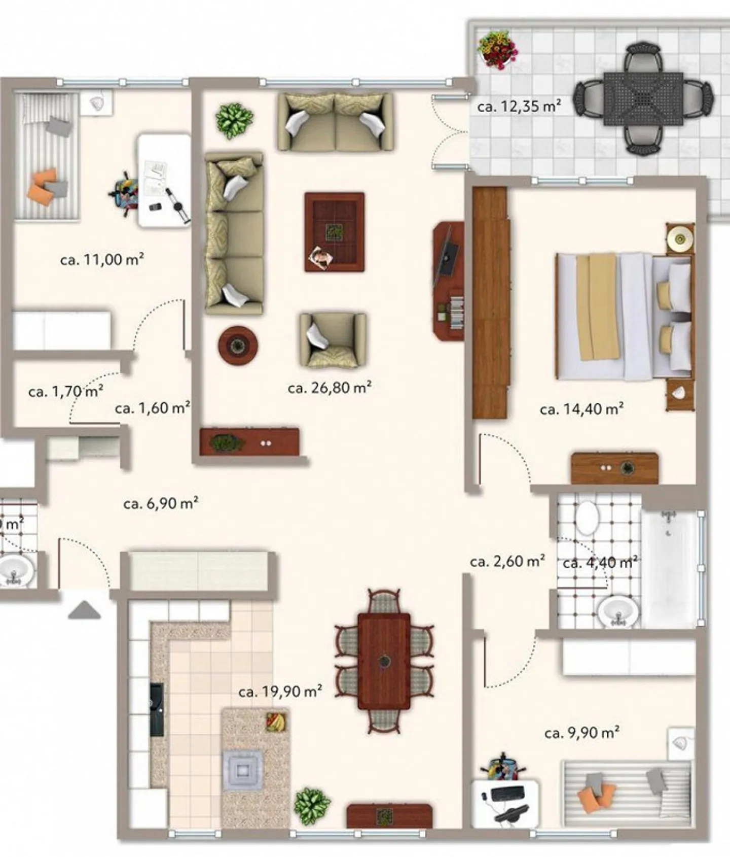 Well-kept apartment with large evening sun balcony - Photo 9 of 9